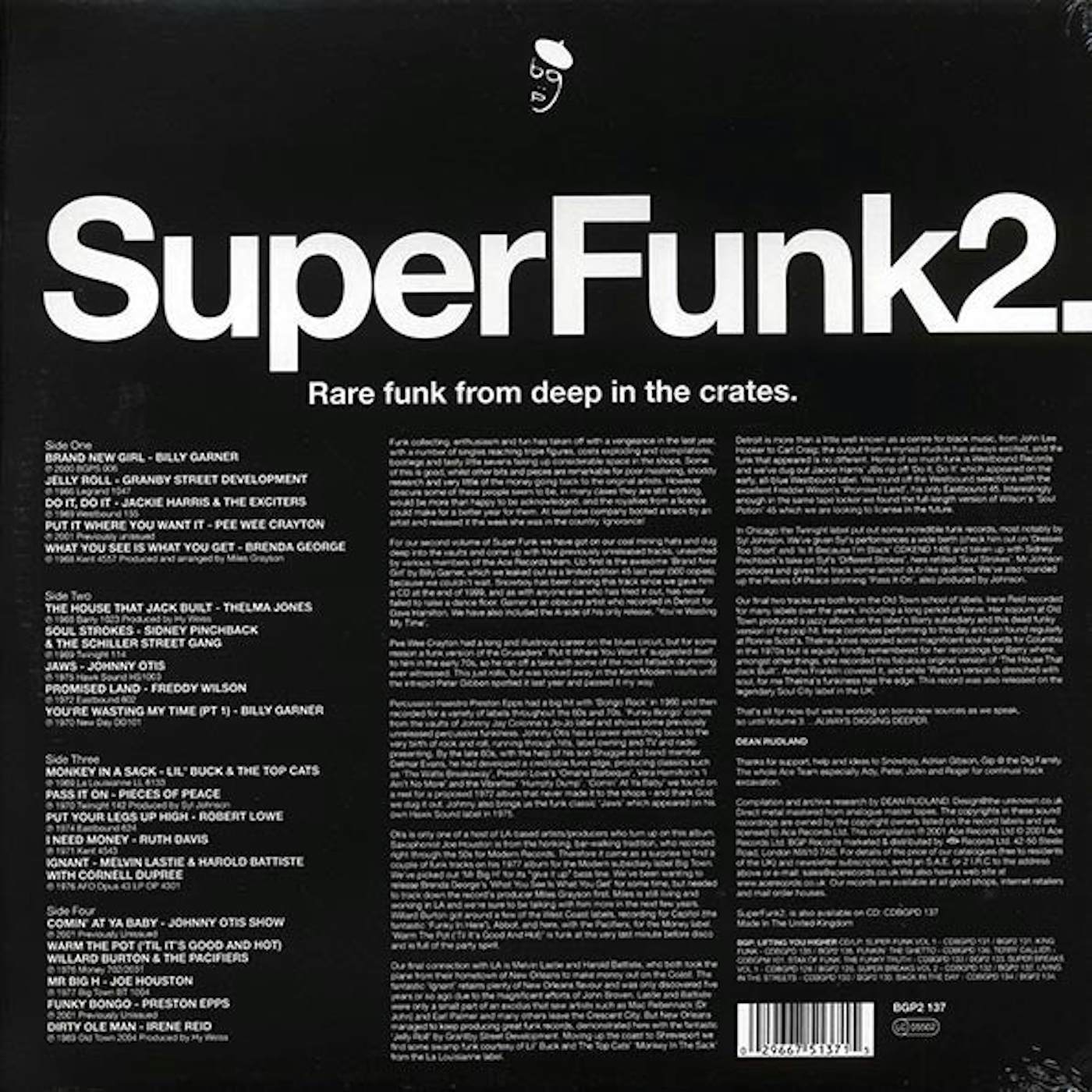 Billy Garner, Freddy Wilson, Johnny Otis Show, Etc.  LP -  Superfunk 2: Rare Funk From Deep In The Crates (2xLP) (Vinyl)