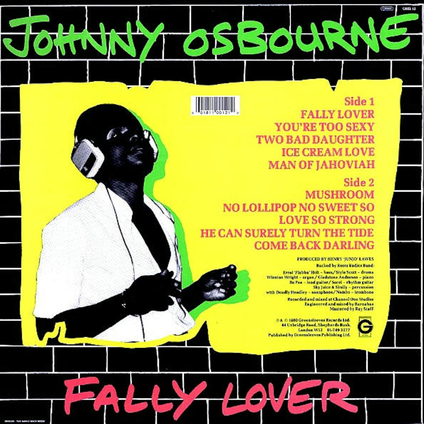 Johnny Osbourne  LP -  Fally Lover (Vinyl)