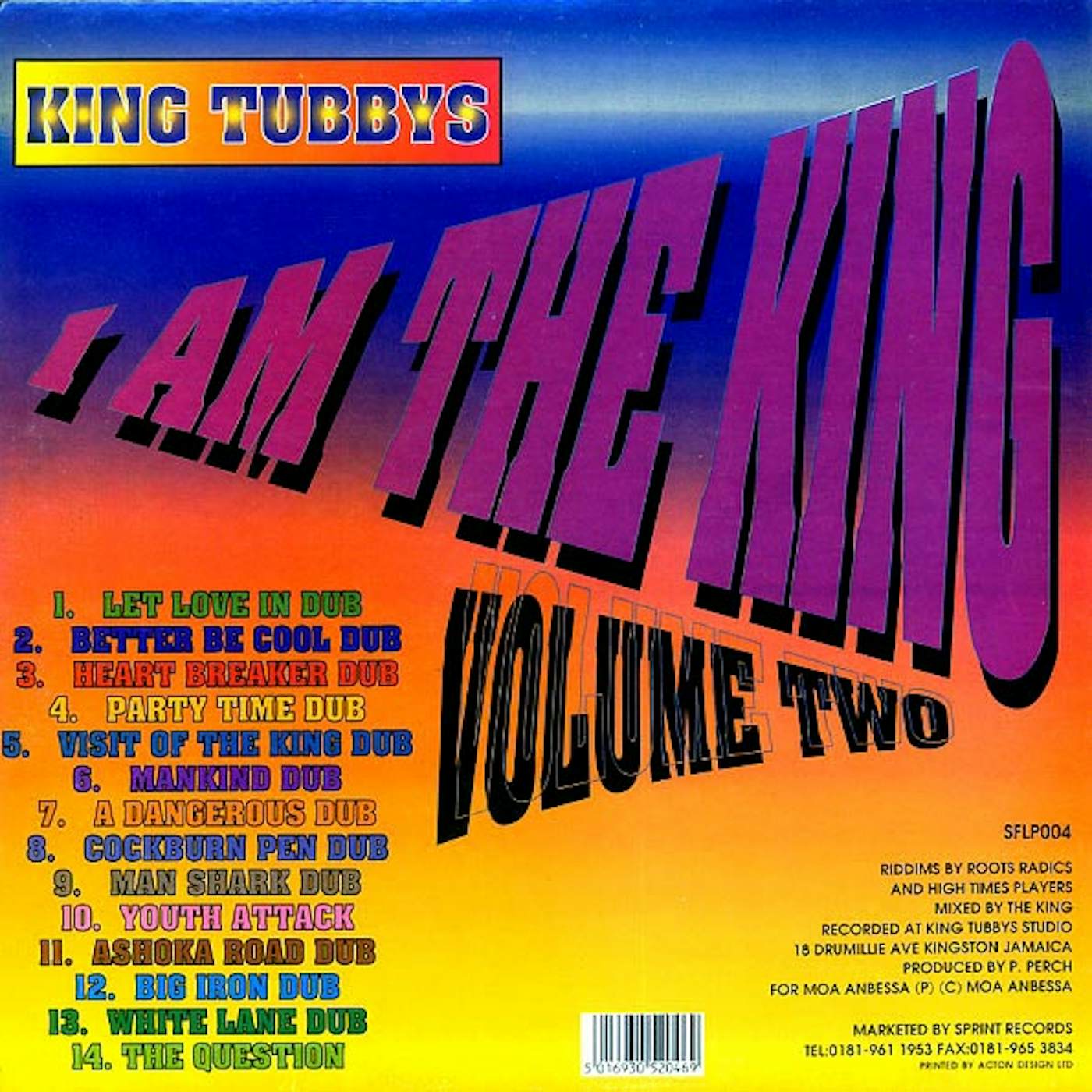 King Tubby  LP -  I Am The King Part 2 (Vinyl)