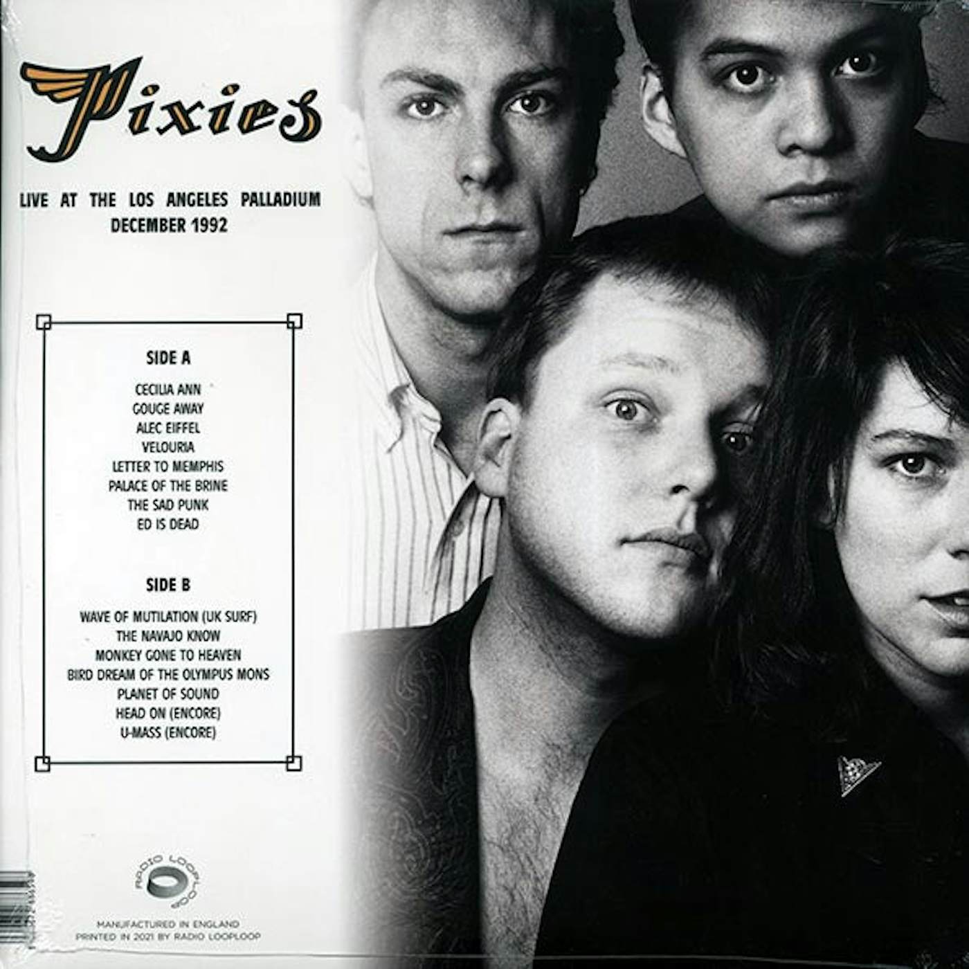 The Pixies  LP -  Live At The Los Angeles Palladium December 1992 (Vinyl)