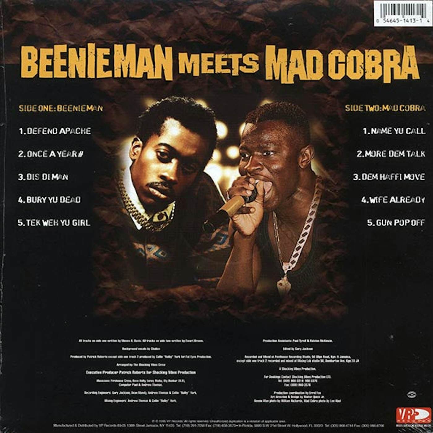 Beenie Man, Mad Cobra  LP -  Beenie Man Meets Mad Cobra (orig. press) (Vinyl)