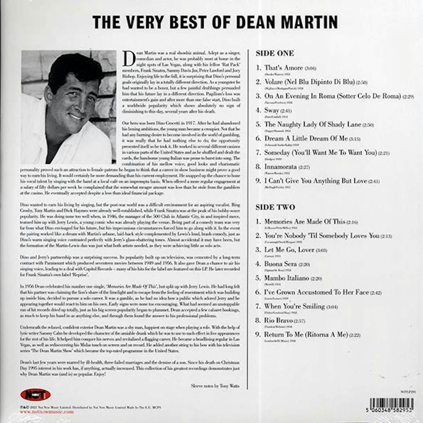 Dean Martin  LP -  The Very Best Of Dean Martin (180g) (colored vinyl)