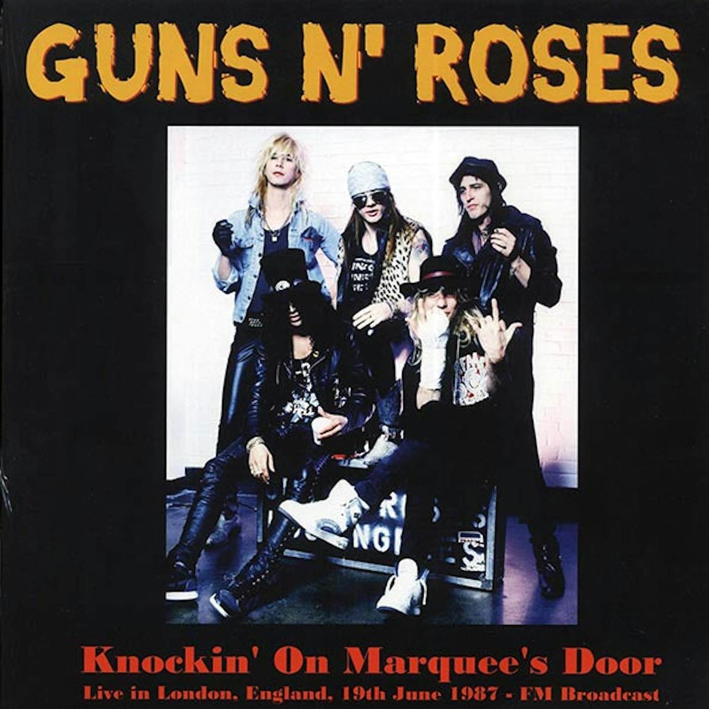 Guns N' Roses  LP -  Knockin' On Marquee's Door: Live In London, England, 19th June 1987 FM Broadcast (ltd. 500 copies made) (Vinyl)