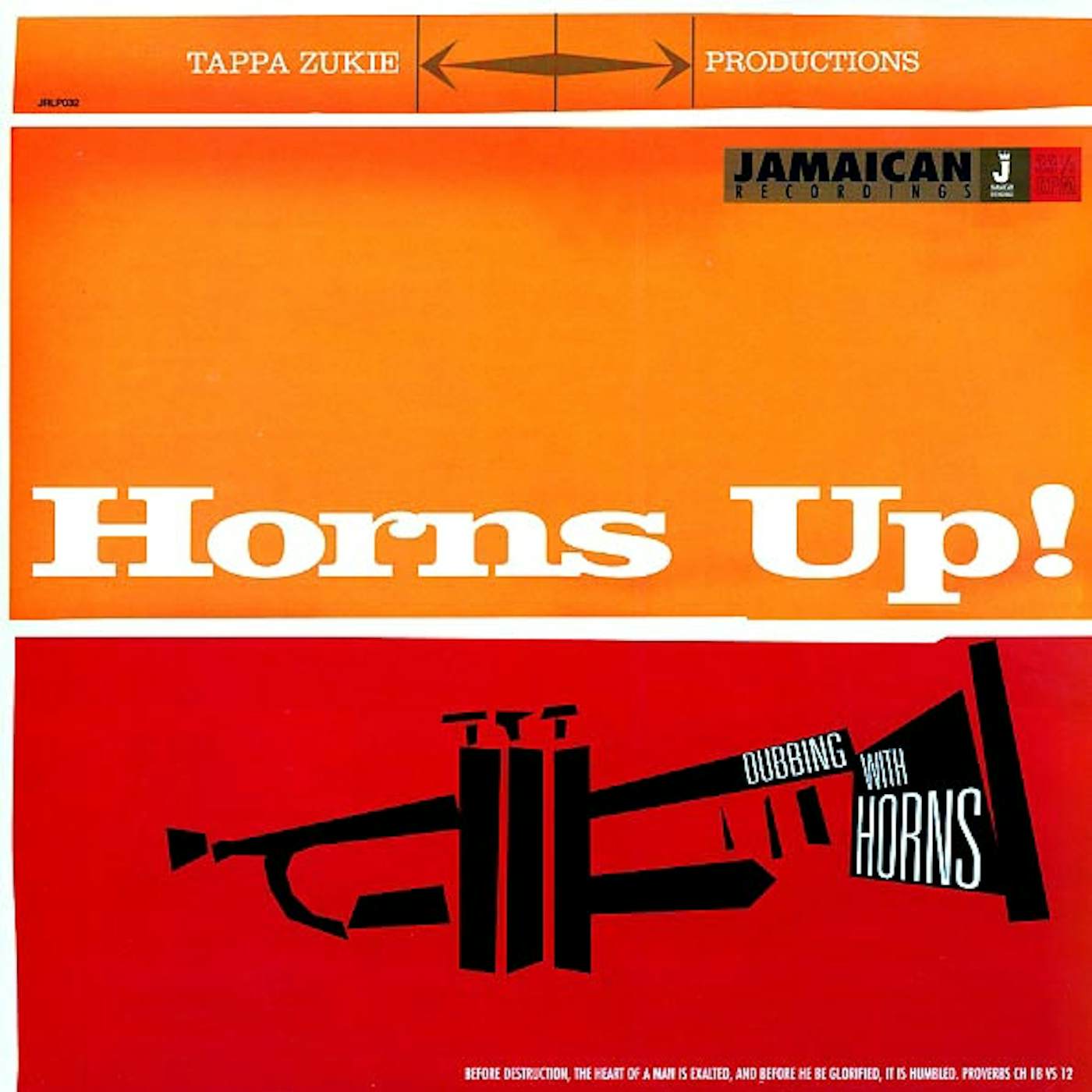 Tappa Zukie  LP -  Horns Up: Dubbing With Horns (180g) (Vinyl)
