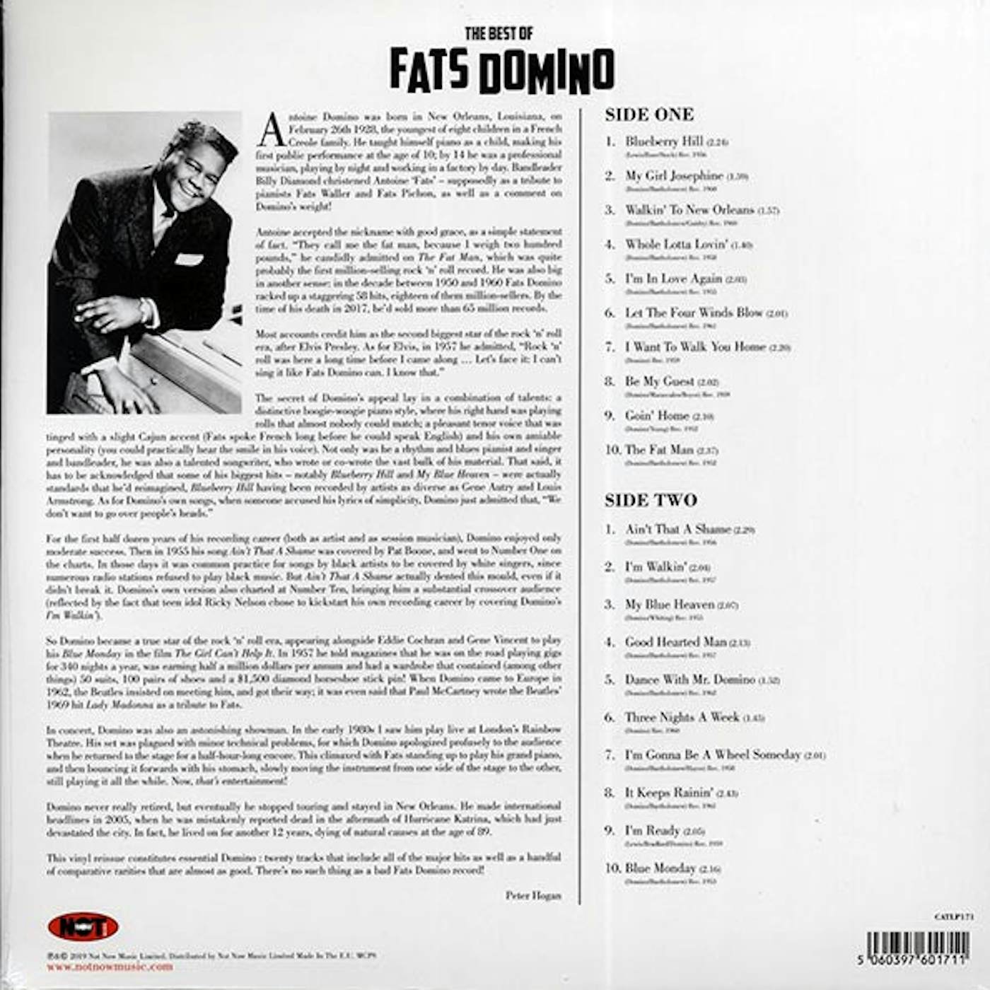 Fats Domino  LP -  The Best Of Fats Domino (180g) (Vinyl)
