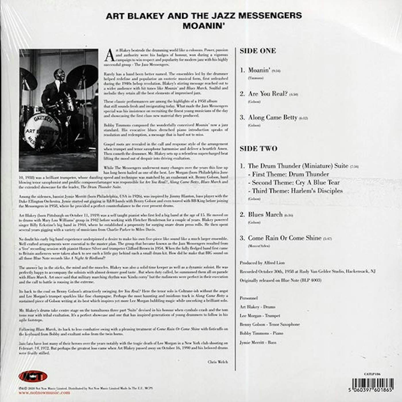 Art Blakey & The Jazz Messengers  LP -  Moanin' (180g) (Vinyl)