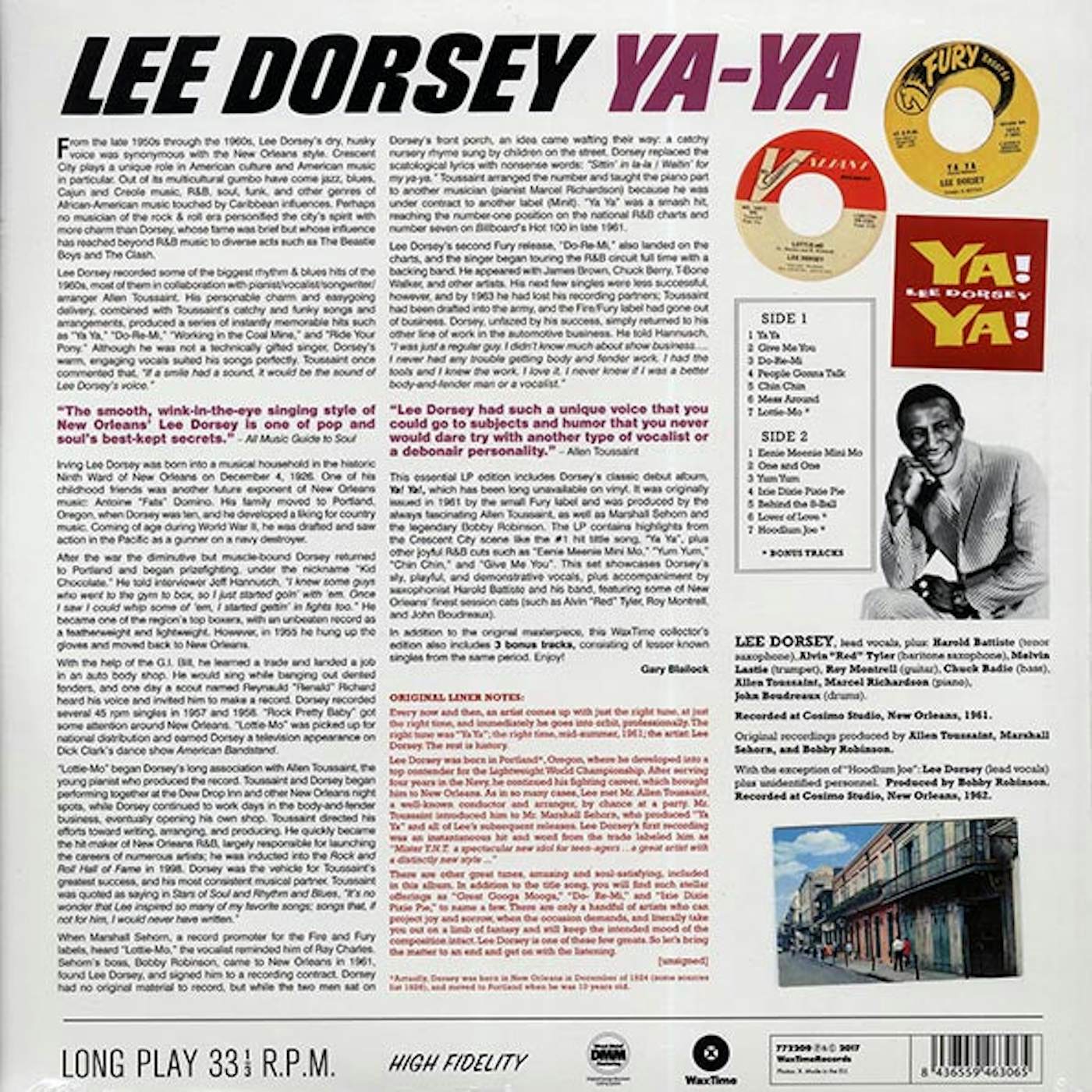 Lee Dorsey  LP -  Ya! Ya! (ltd. ed.) (180g) (HighDef VV) (Vinyl)