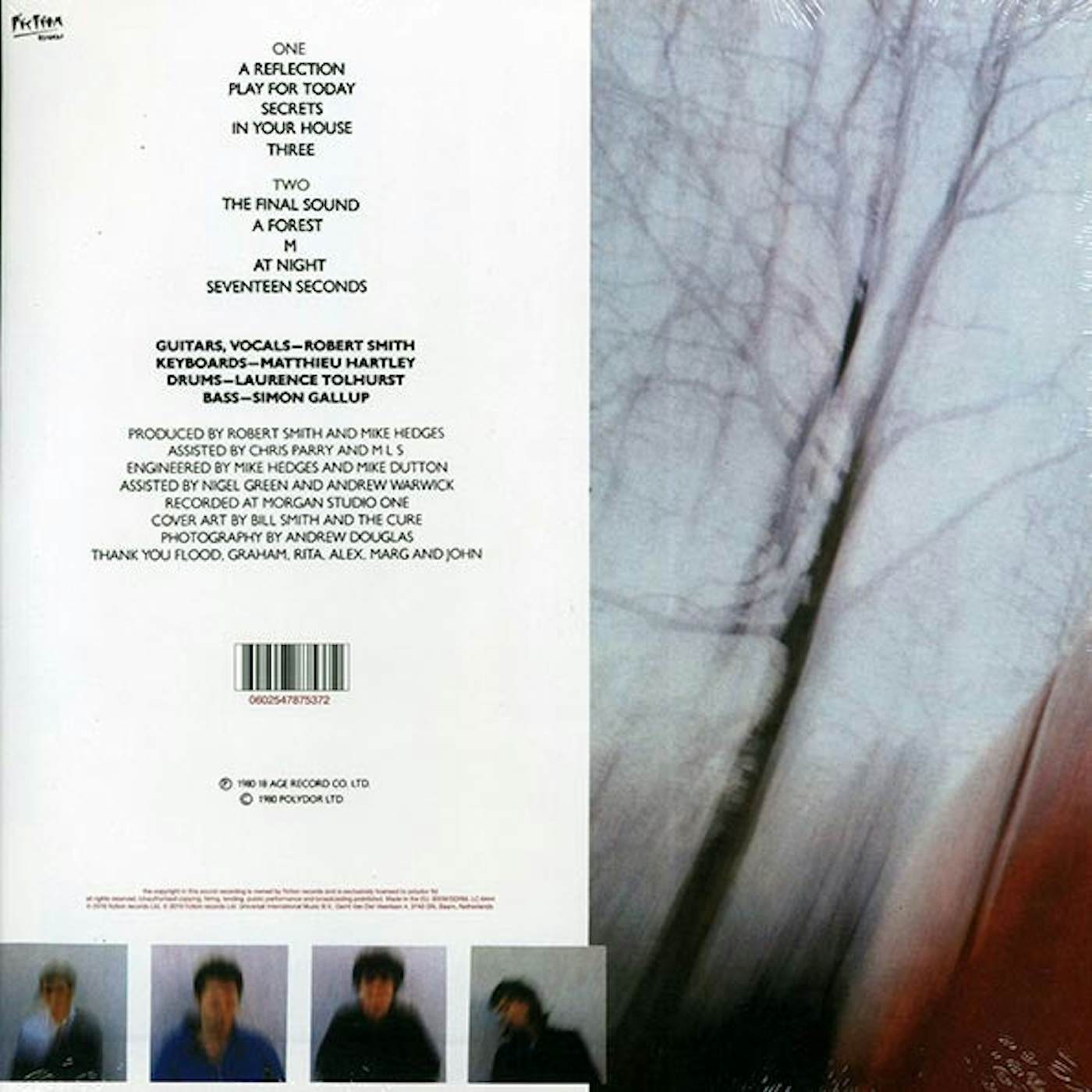 The Cure  LP -  Seventeen Seconds (incl. mp3) (180g) (remastered) (Vinyl)