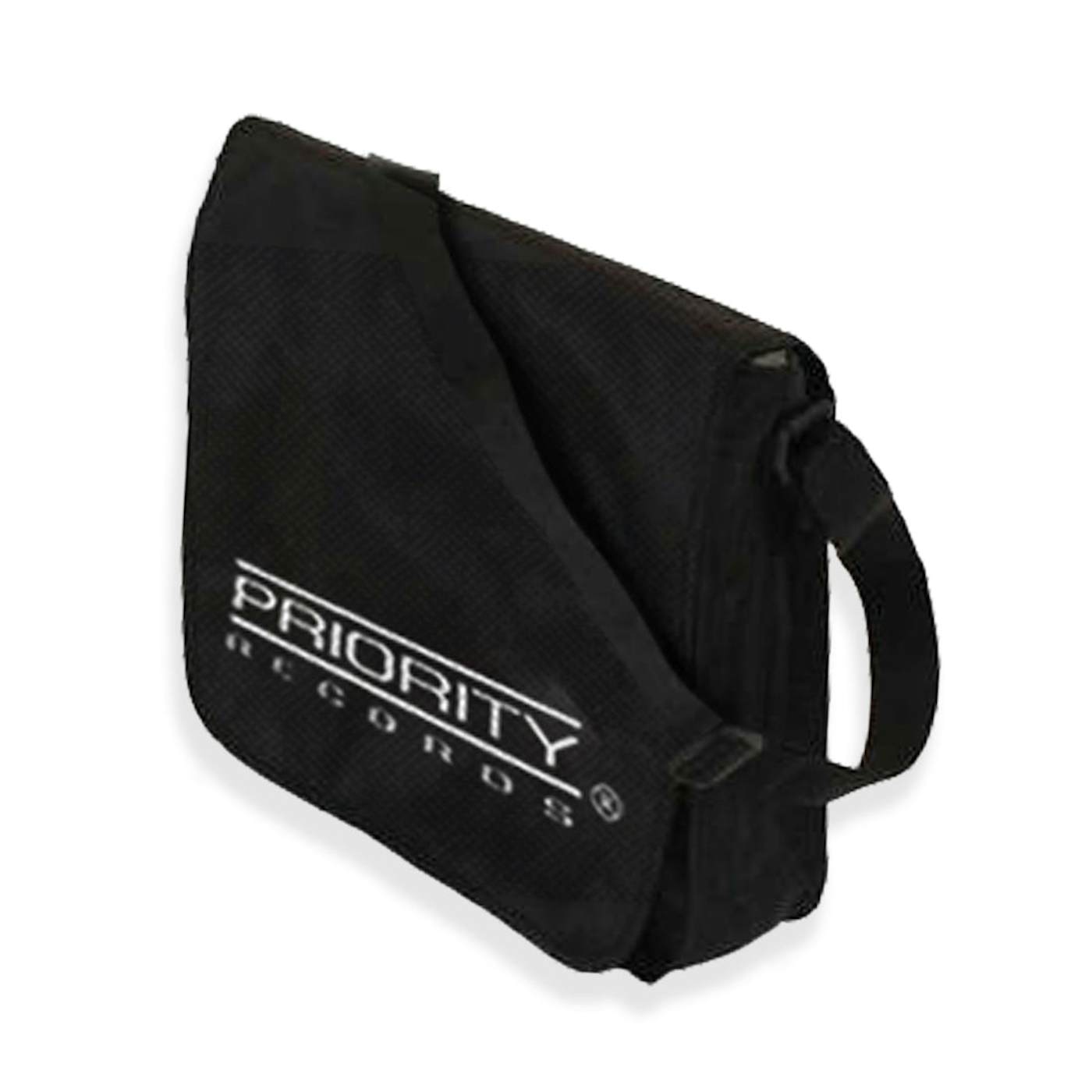 Priority Records Rocksax Priority Flap Top Messenger Bag