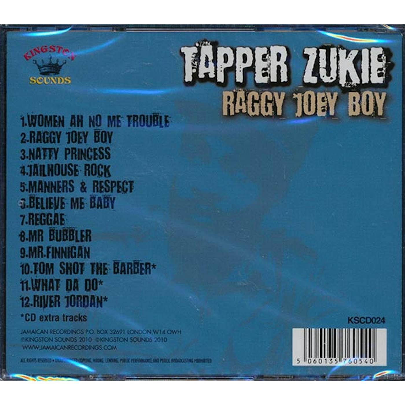 Tappa Zukie  CD -  Raggy Joey Boy