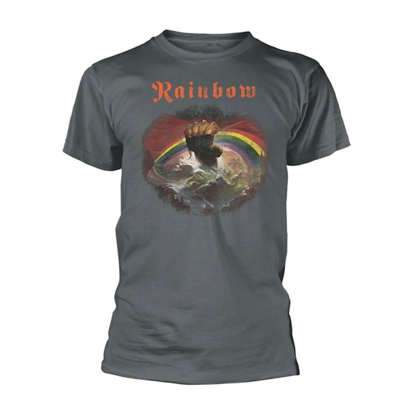 Rainbow T Shirt - Rising Distressed (Charcoal)