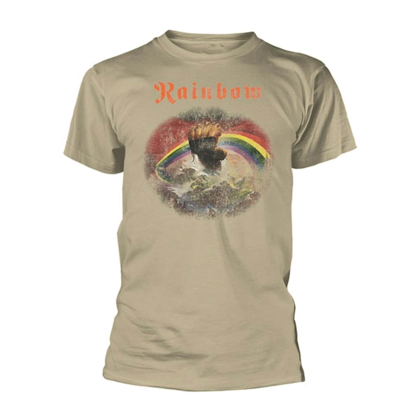 Rainbow T Shirt - Rising Distressed (Natural)