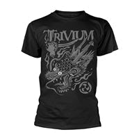 T-Shirt TRIVIUM 'The Haunting' - Noir Taille M - Occasion Très Bon État - Style Rock