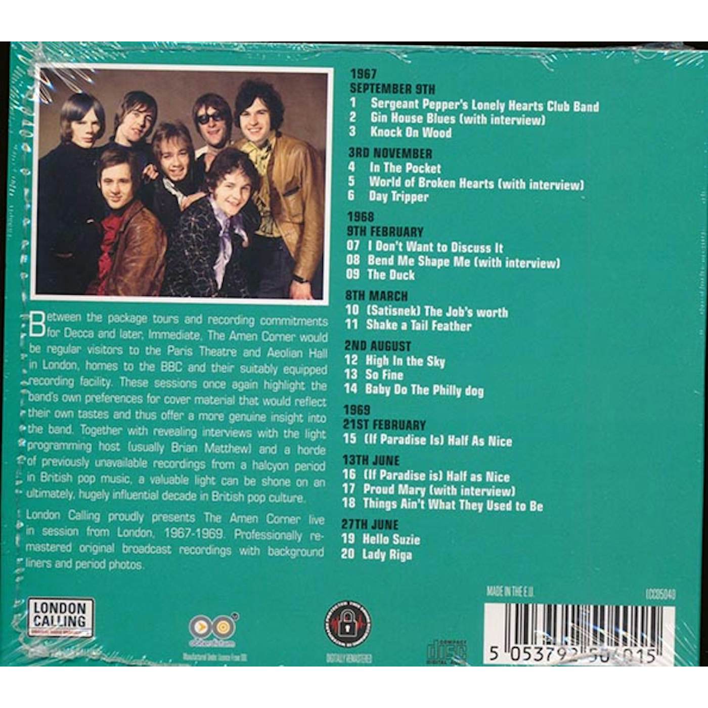 Amen Corner  CD -  Live On Air '67 '69 (incl. 8page booklet) (remastered)
