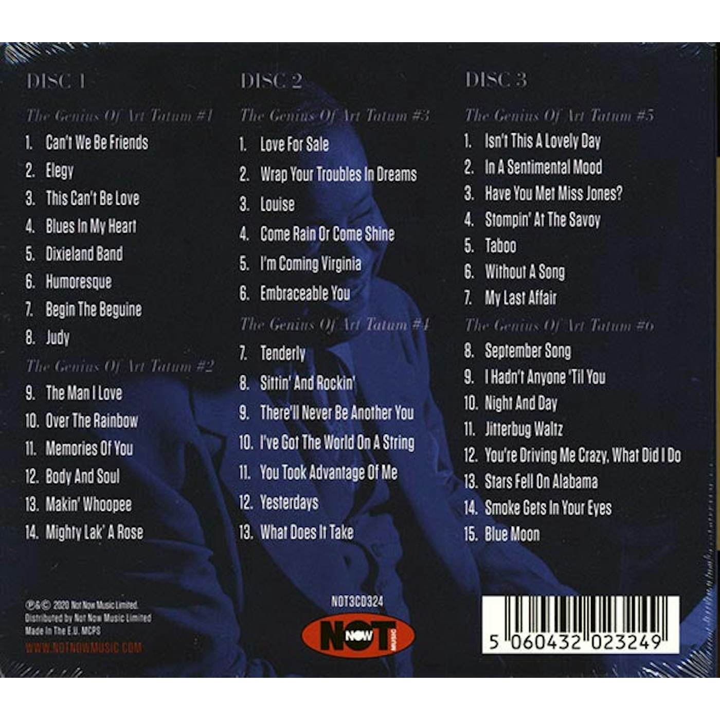 Art Tatum  CD -  The Genius Of Art Tatum Volumes 1 6 (42 tracks) (3xCD) (deluxe 3fold digipak)