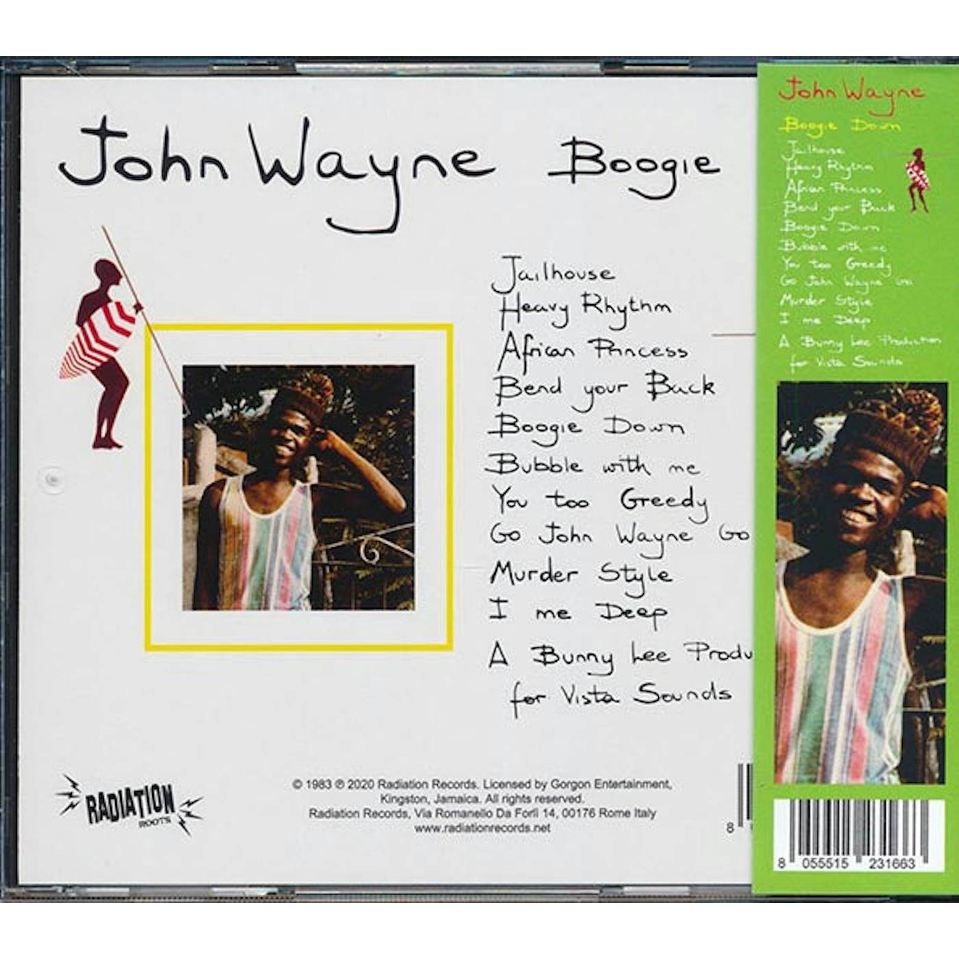 John Wayne  CD -  Boogie Down With Sly & Robbie & The Aggrovators (ltd. ed.)