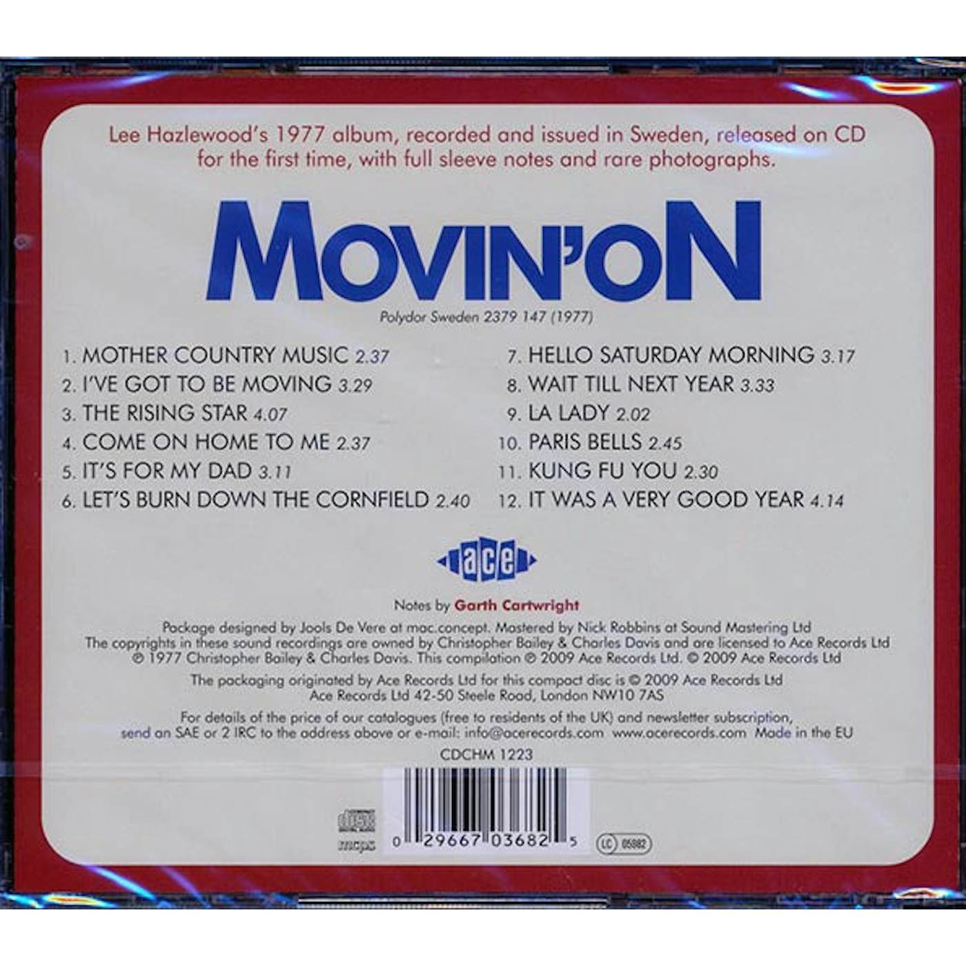 Lee Hazlewood  CD -  Movin On