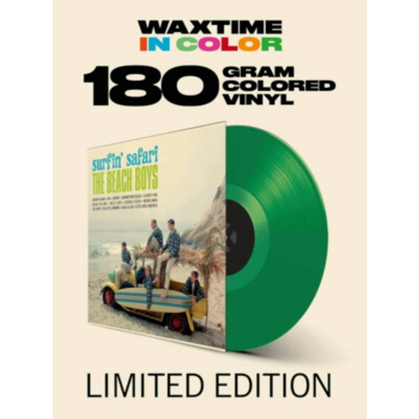The Beach Boys LP Vinyl Record - Surfin' Safari (Limited Transparent Green Vinyl)