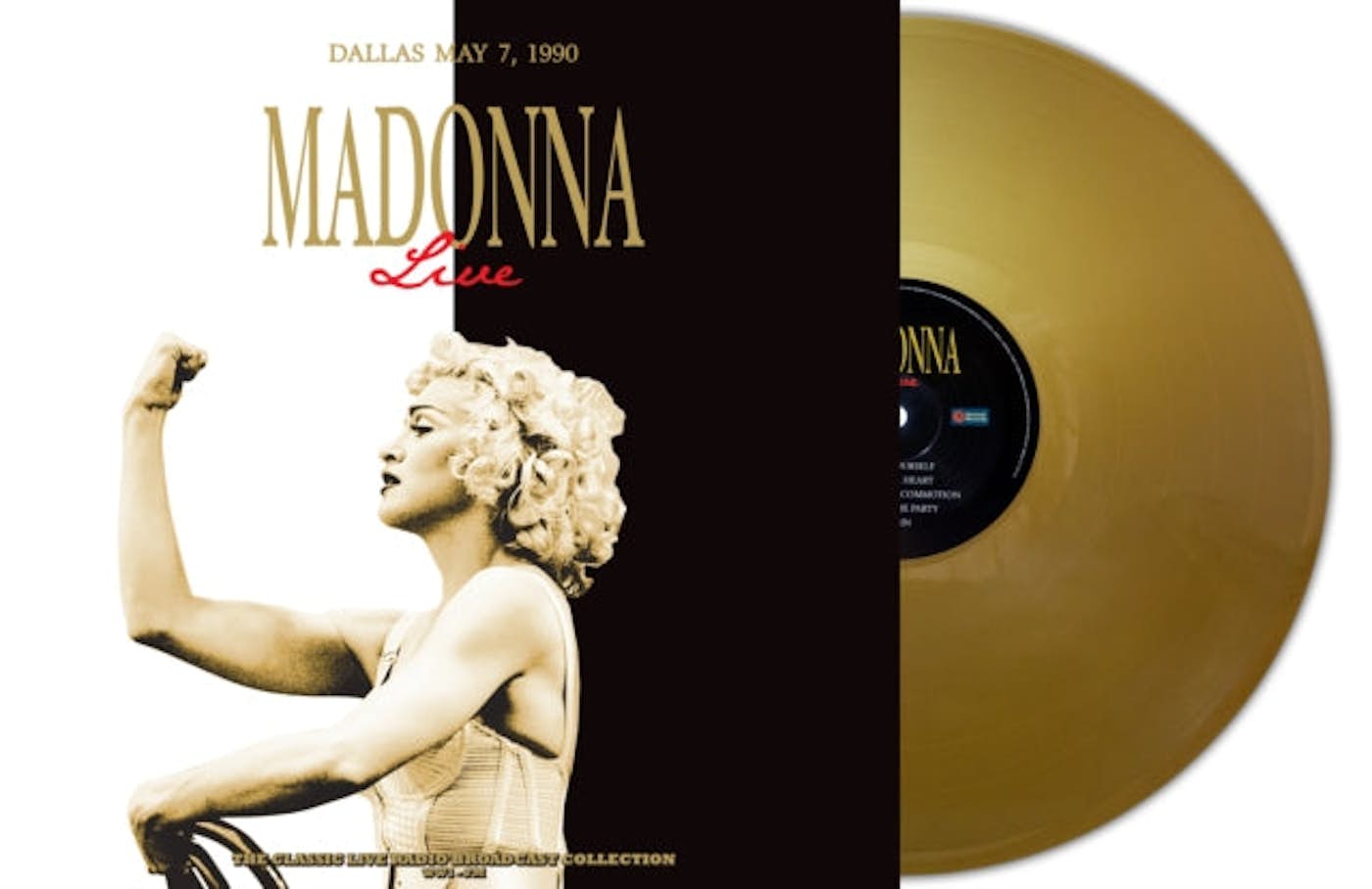 Madonna LP Vinyl Record Live In Dallas 7th May 19 90 (Coloured Vinyl)
