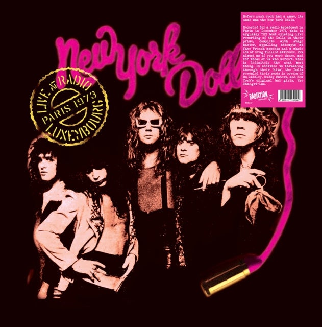 New York Dolls LP Vinyl Record Live At Radio Luxembourg. Paris