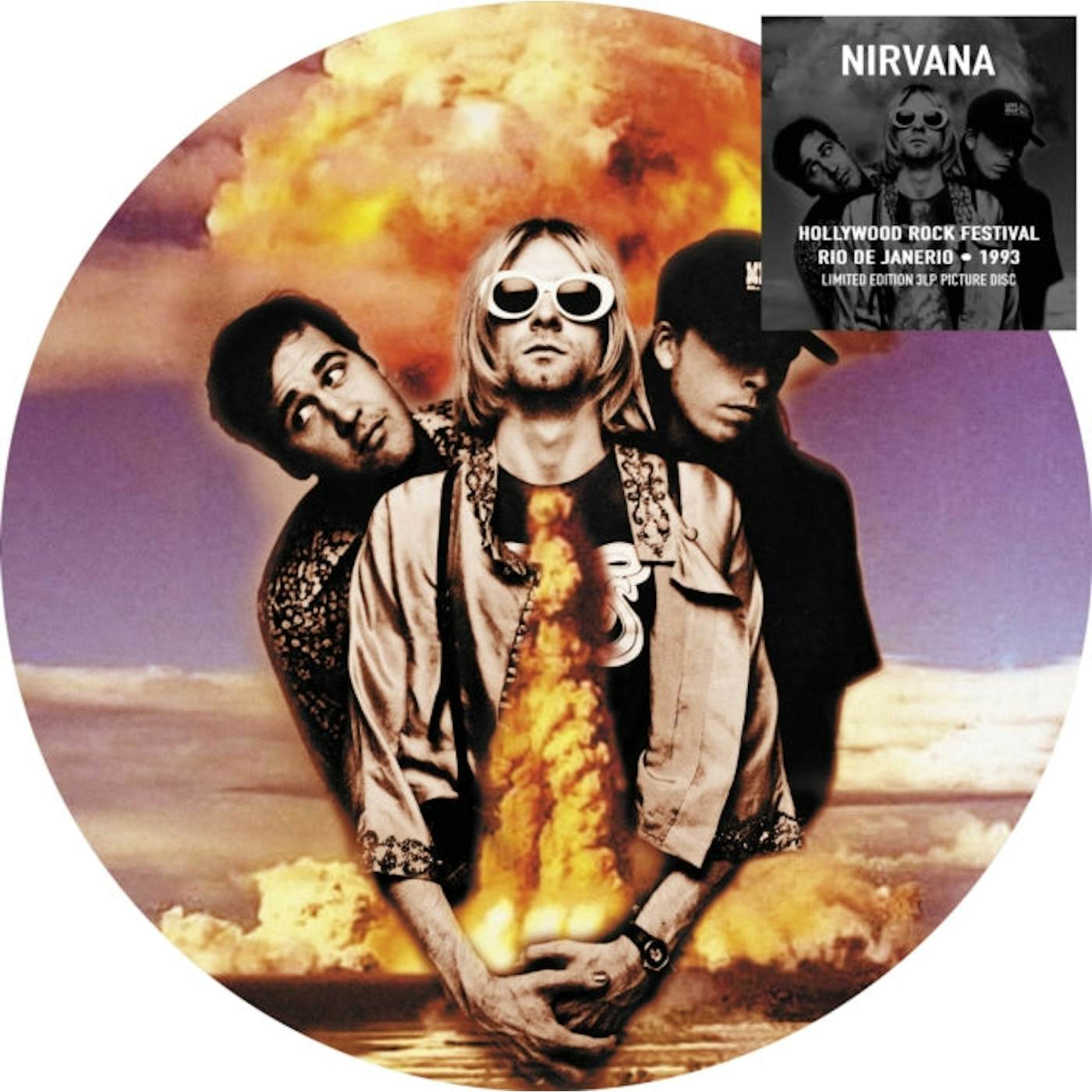 Nirvana LP Vinyl Record  Live Hollywood Rock Festival Rio 19 93 (Picture Disc)