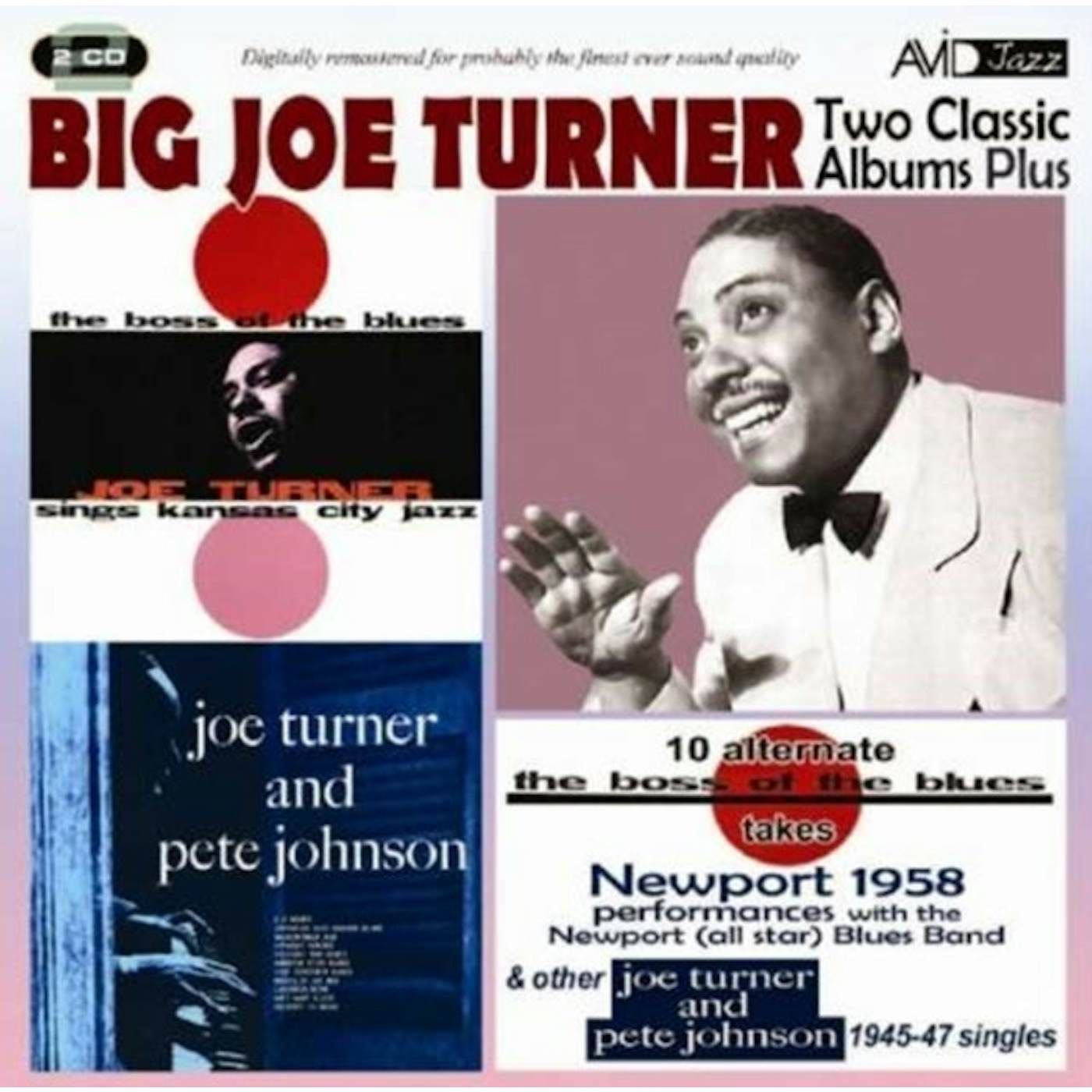 Big Joe Turner CD - Two Classic Albums Plus Other 19 45-47 Singles (The Boss Of The Blues / Joe Turner & Pete Johnson)