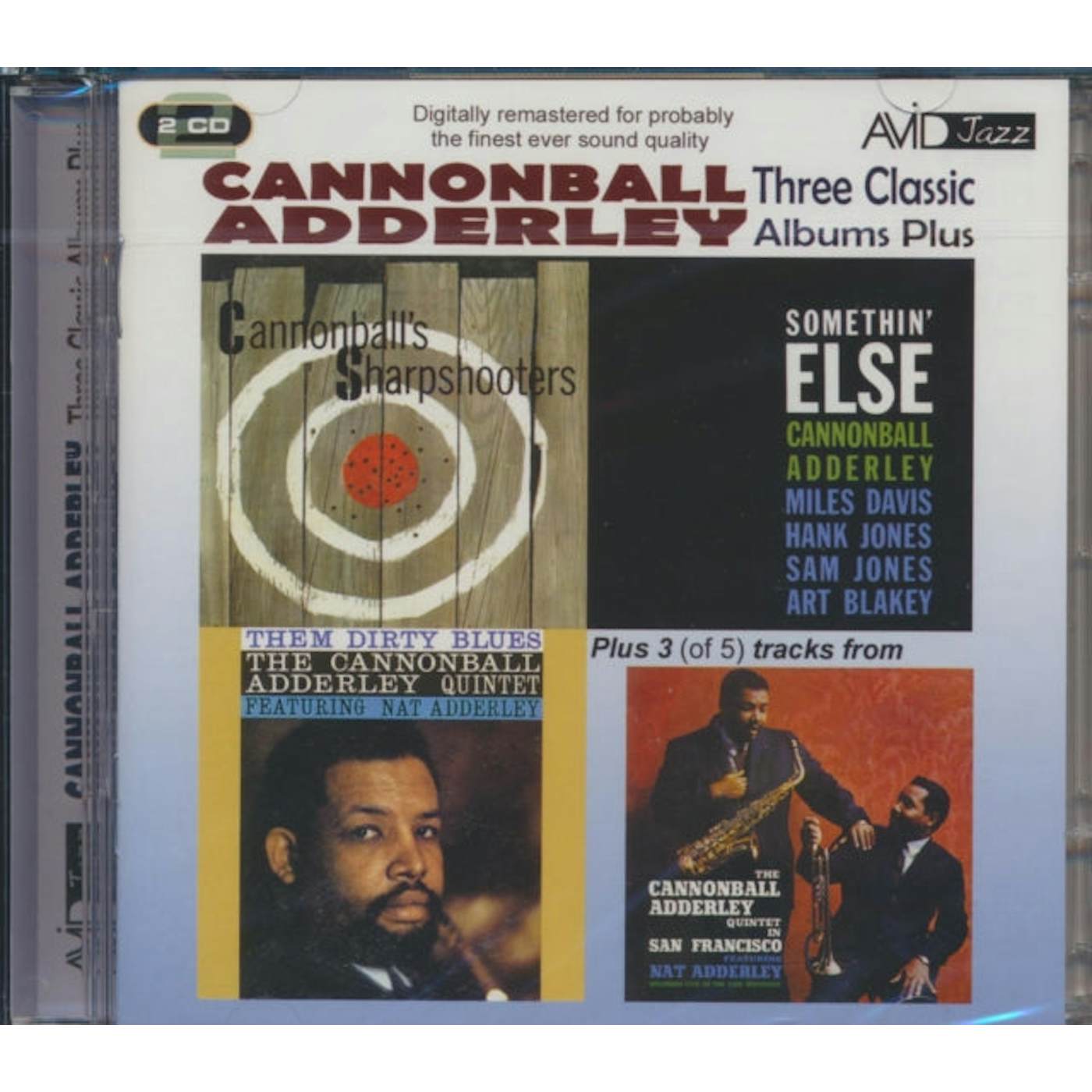 Cannonball Adderley CD - Three Classic Albums Plus (Somethin' Else / Cannonball's Sharpshooter / Them Dirty Blues )