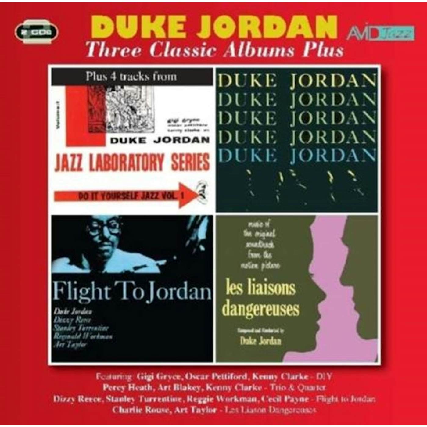 Duke Jordan CD - Three Classic Albums Plus (Trio & Quartet / Flight To Jordan / Les Liaisons Dangereuses)