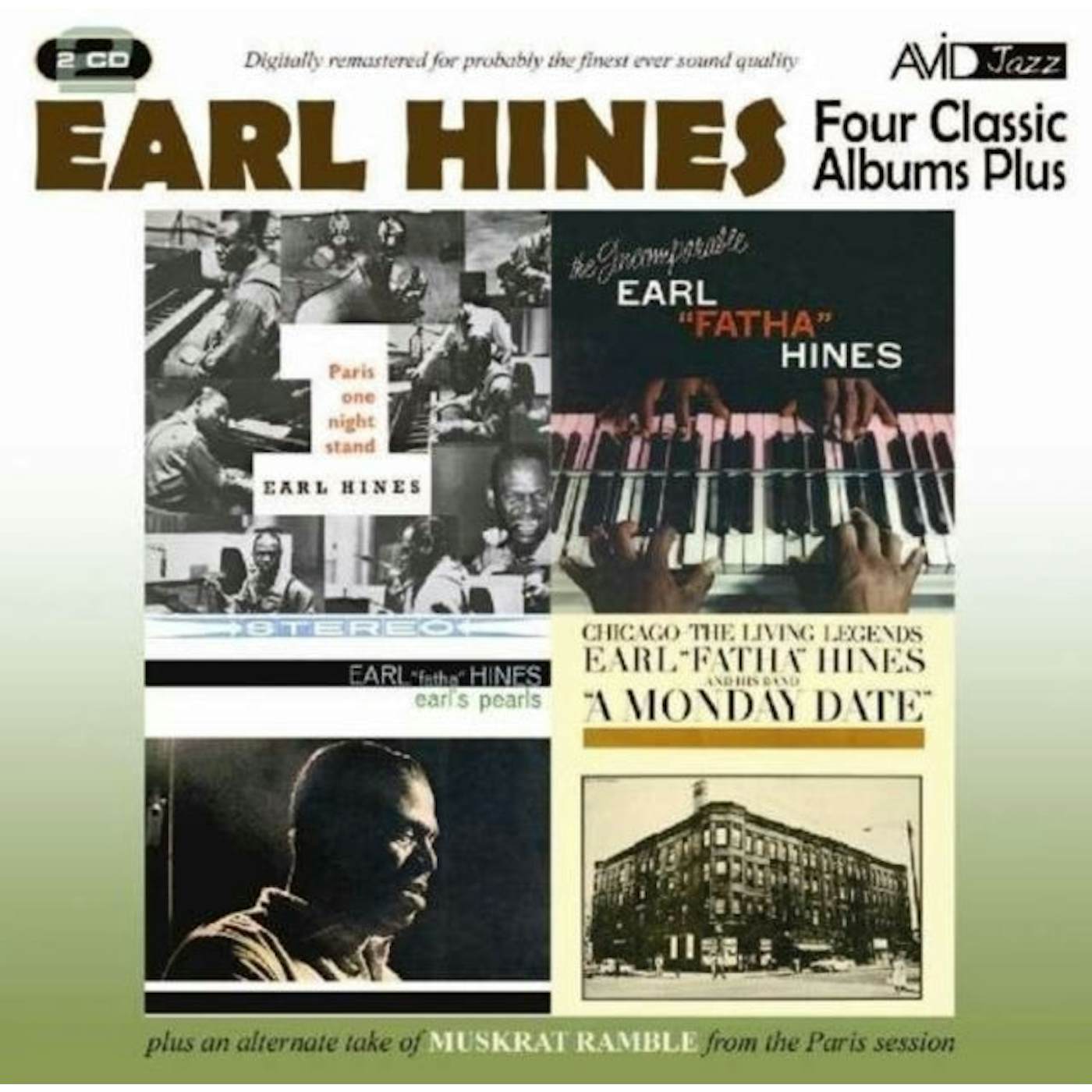 Earl Hines CD - Four Classic Albums Plus (A Monday Date / Paris One Night Stand / Earl's Pearls / The Incomparable Earl 'Fatha' Hines)