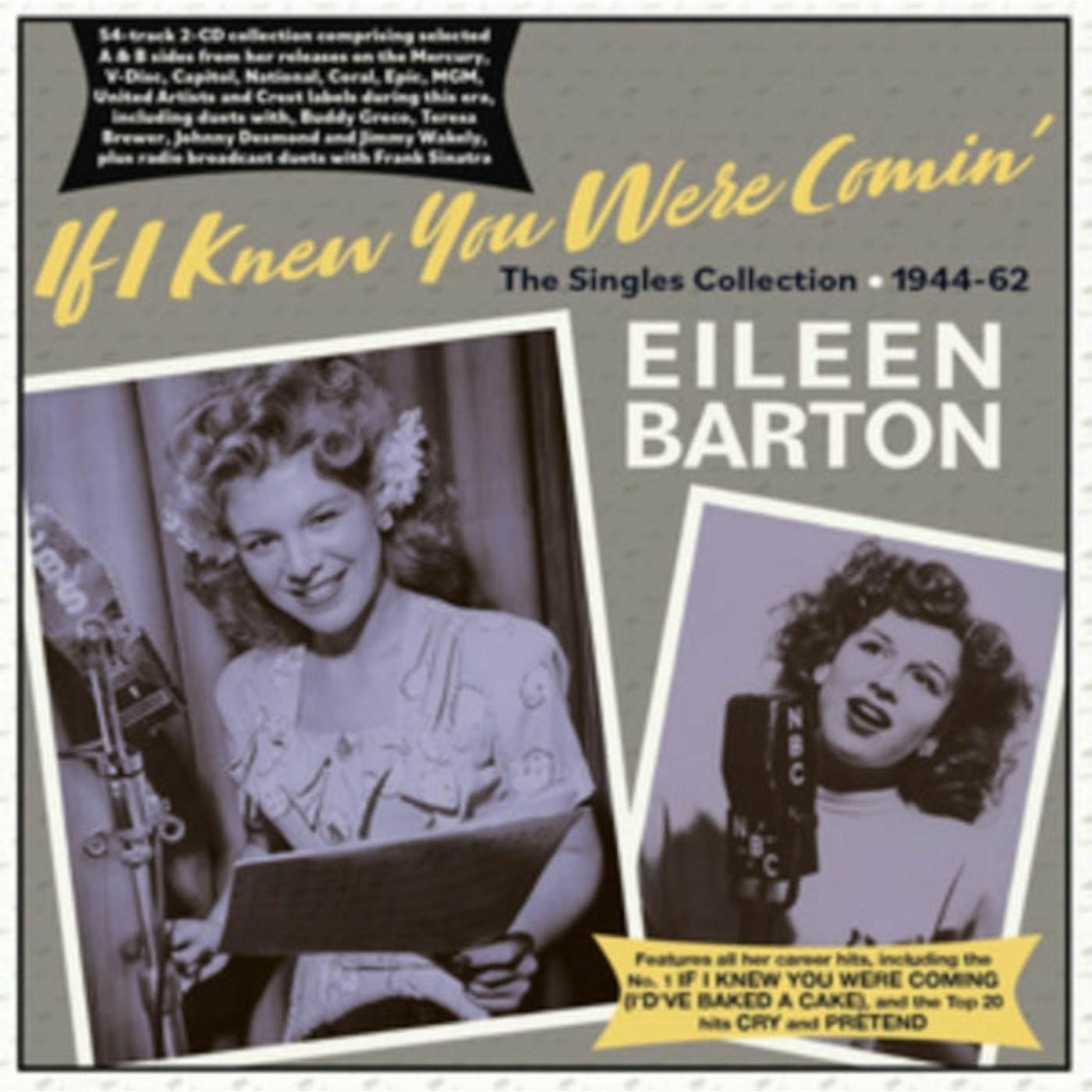 Eileen Barton CD - If I Knew You Were Comin' - The Singles Collection 19 44-62