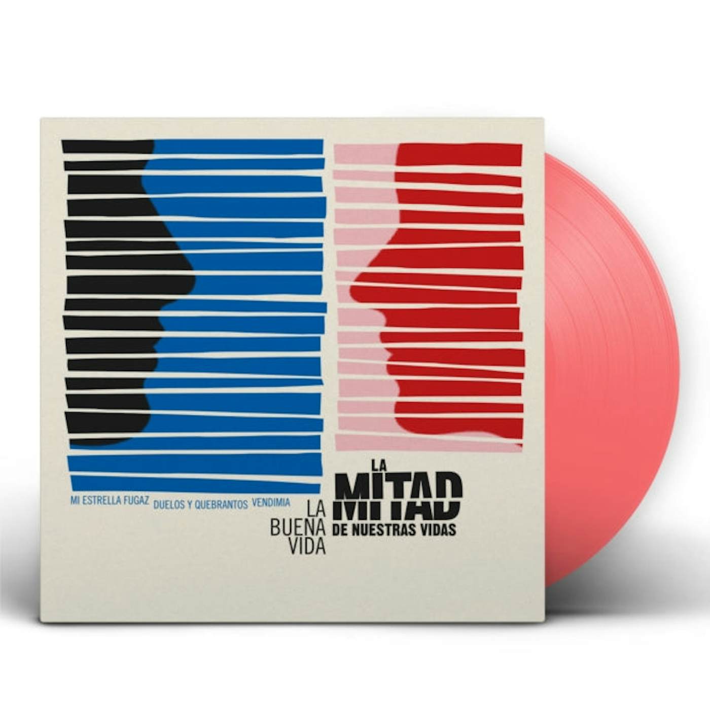 La Buena Vida LP Vinyl Record - La Mitad De Nuestras Vidas (Pink Vinyl)