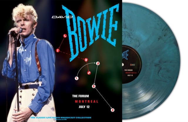 David Bowie LP - Live At The Forum Montreal 1983 (Turquoise Marble