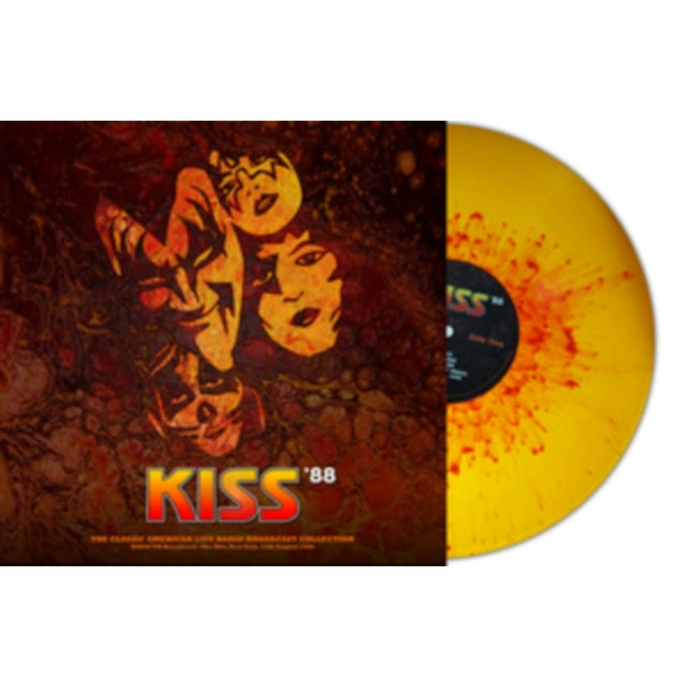 Kiss LP Vinyl Record - Live At The Ritz. New York 19 88 (Orange/Red Splatter Vinyl)