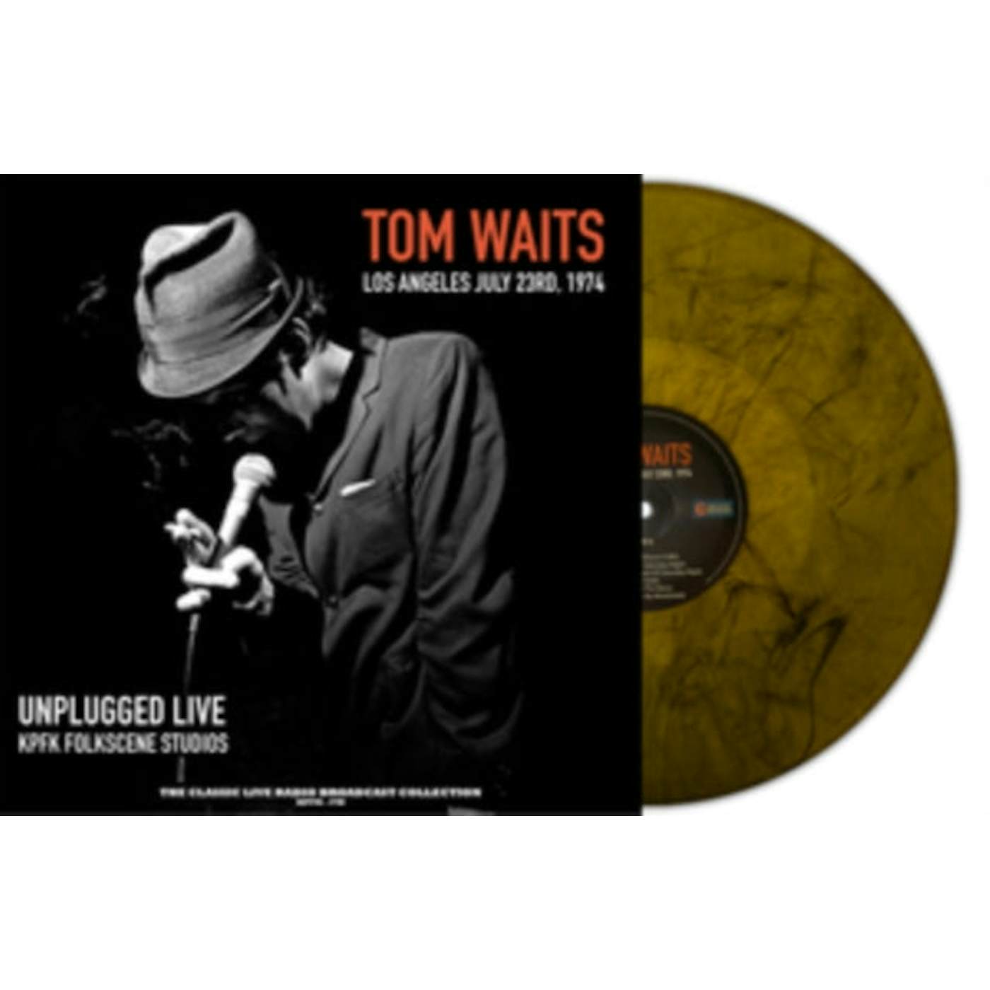 Tom Waits LP - Unplugged Live At Folkscene Studios (Orange Marble Vinyl)