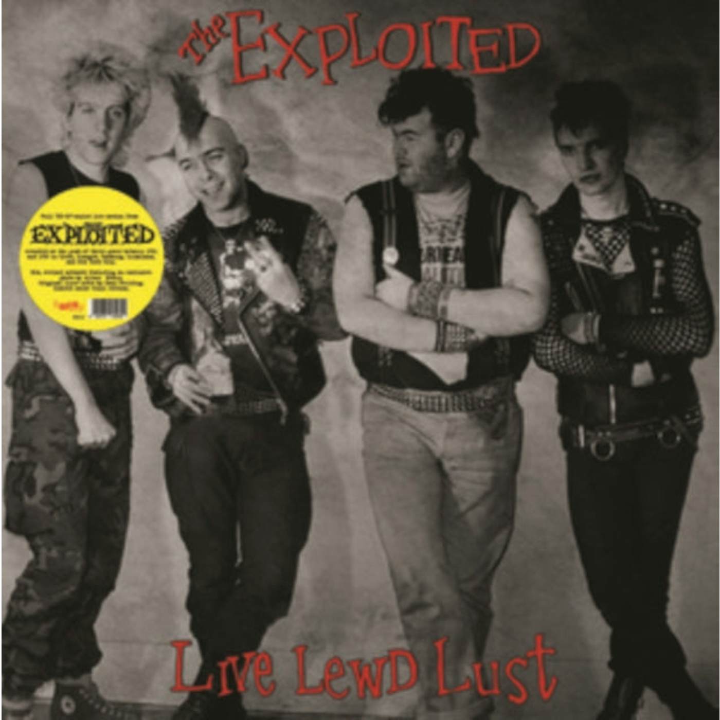 The Exploited LP - Live Lewd Lust (Yellow Vinyl)