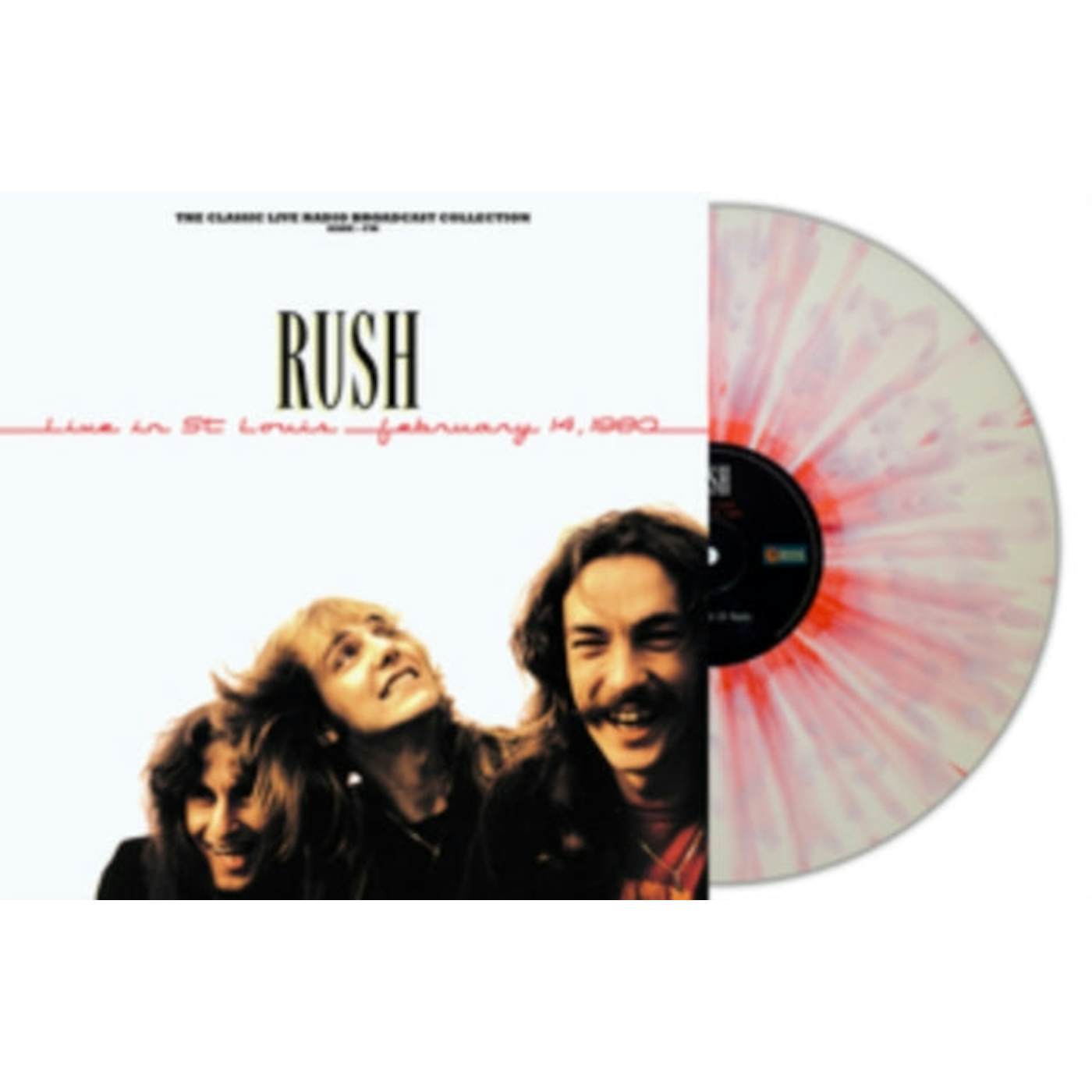 Rush LP - Live In St Louis 1980 (White/Red Splatter Vinyl)