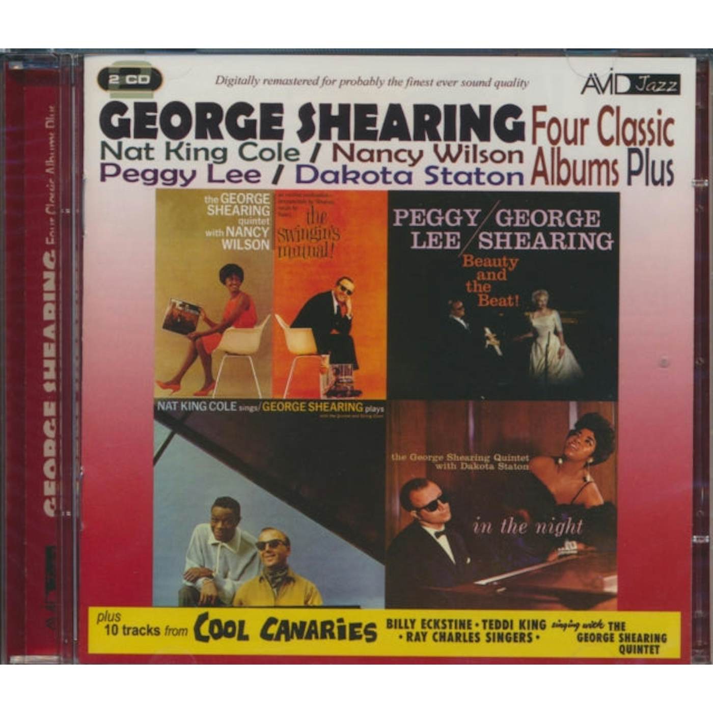George Shearing CD - Four Classic Albums Plus (The Swingin's Mutual! / In The Night / Beauty And The Beat / Nat King Cole Sings - George Shearing Plays)
