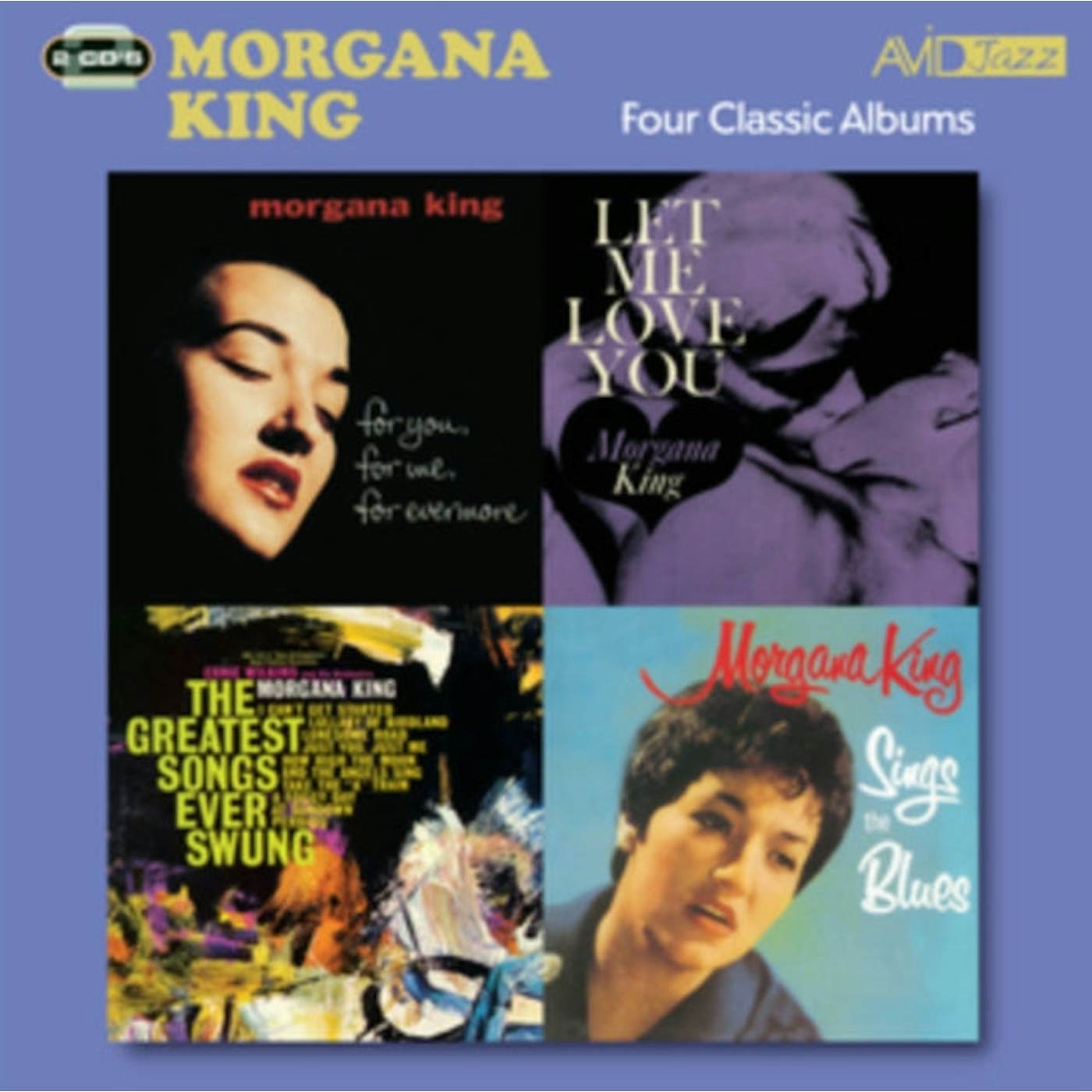 Morgana King CD - Four Classic Albums (For You. For Me. For Evermore / Sings The Blues / The Greatest Songs Ever Swung / Let Me Love You)