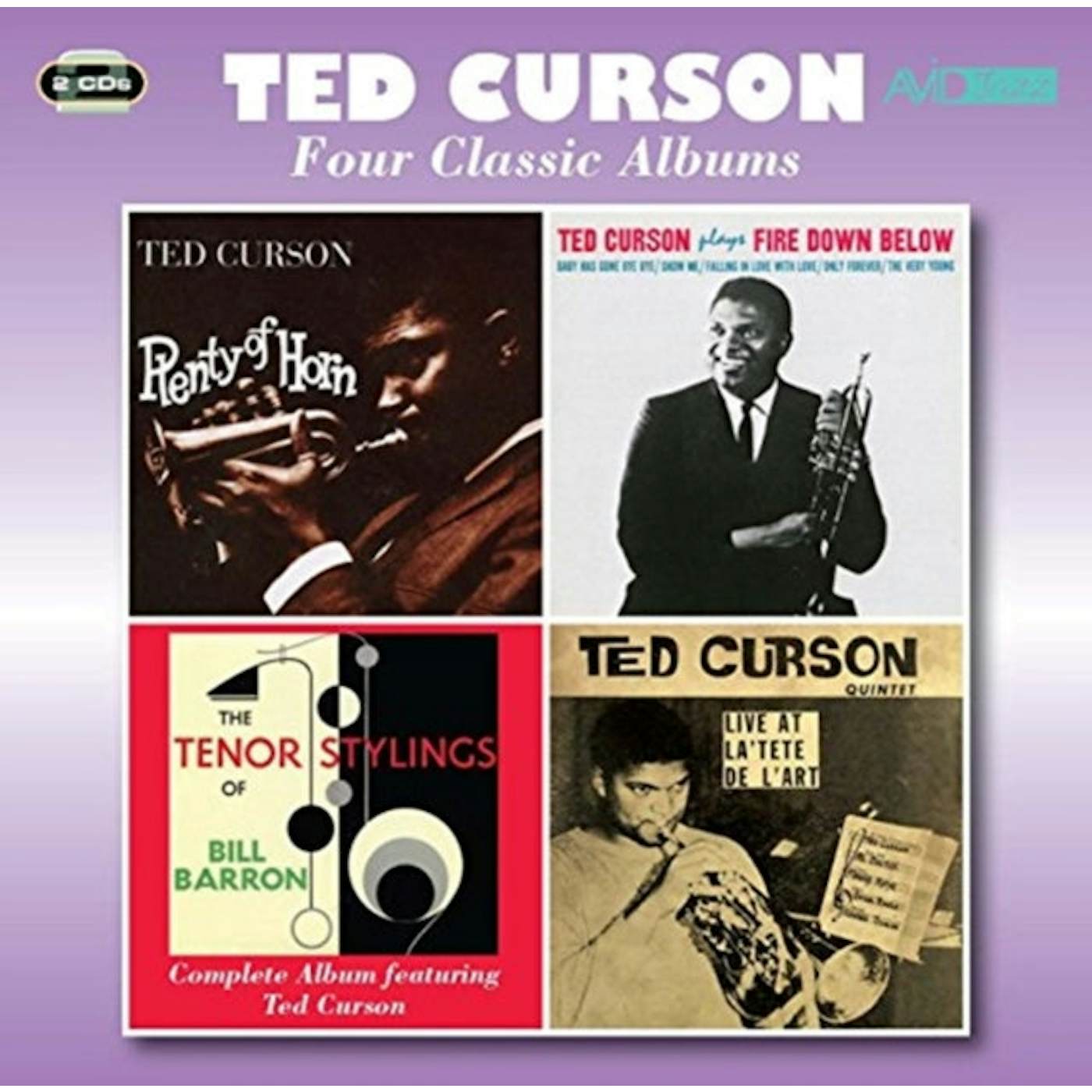 Ted Curson CD - Four Classic Albums (Plenty Of Horn / Fire Down Below / The Tenor Stylings Of Bill Barron / Live At La Tete De L'art)