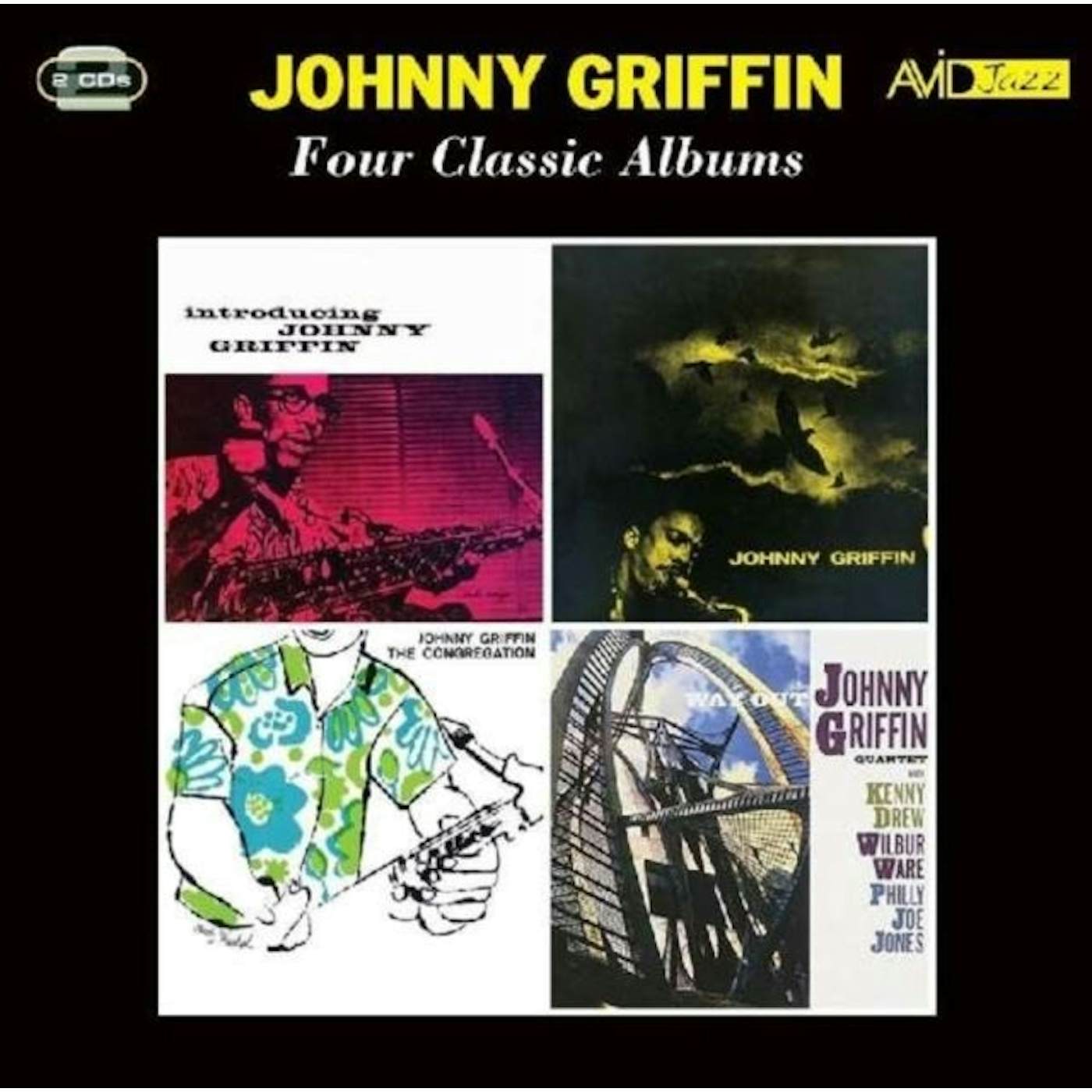 Johnny Griffin CD - Four Classic Albums (Introducing Johnny Griffin / A Blowing Session / The Congregation / Way Out)