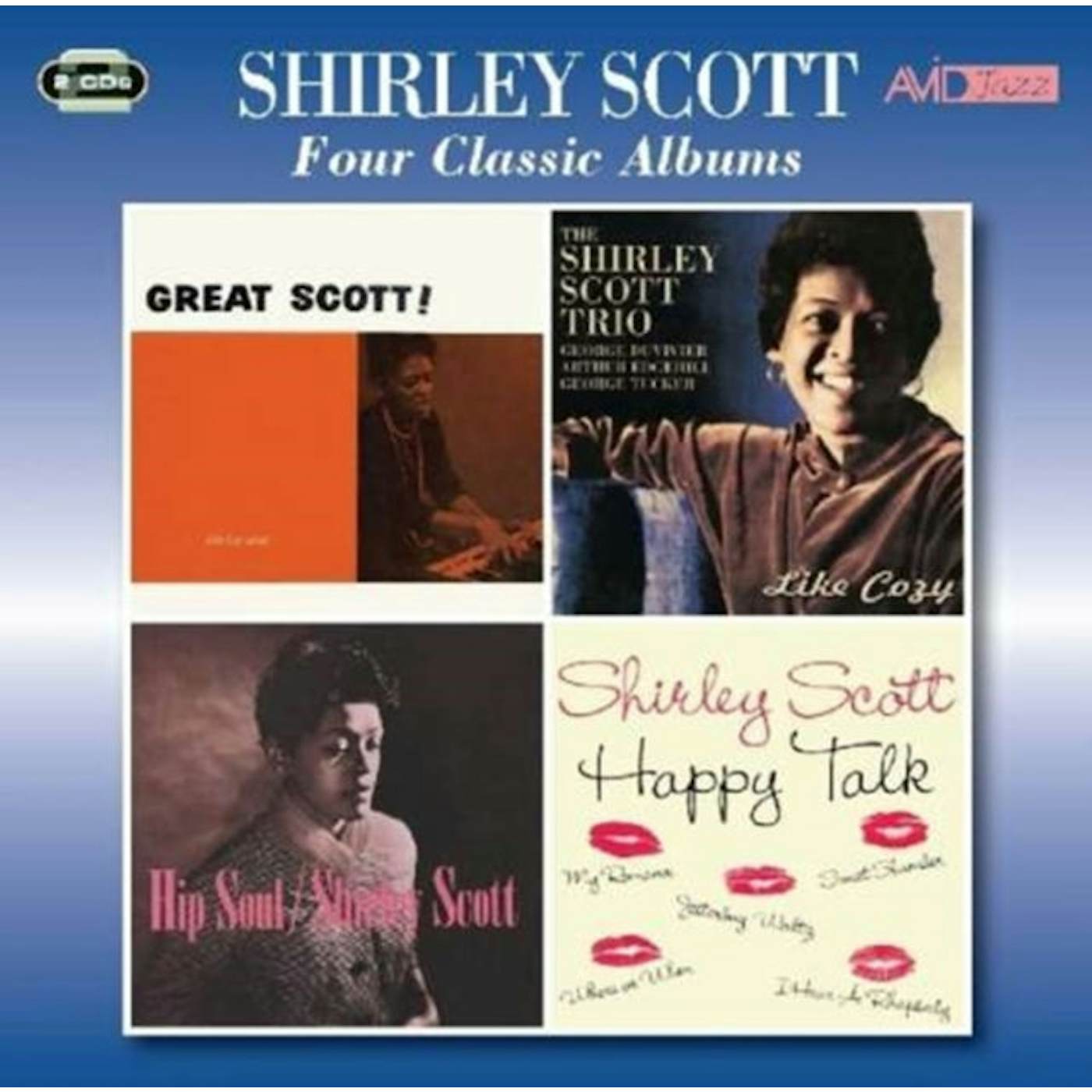 Shirley Scott CD - Four Classic Albums (Great Scott / Like Cozy / Hip Soul / Happy Talk)