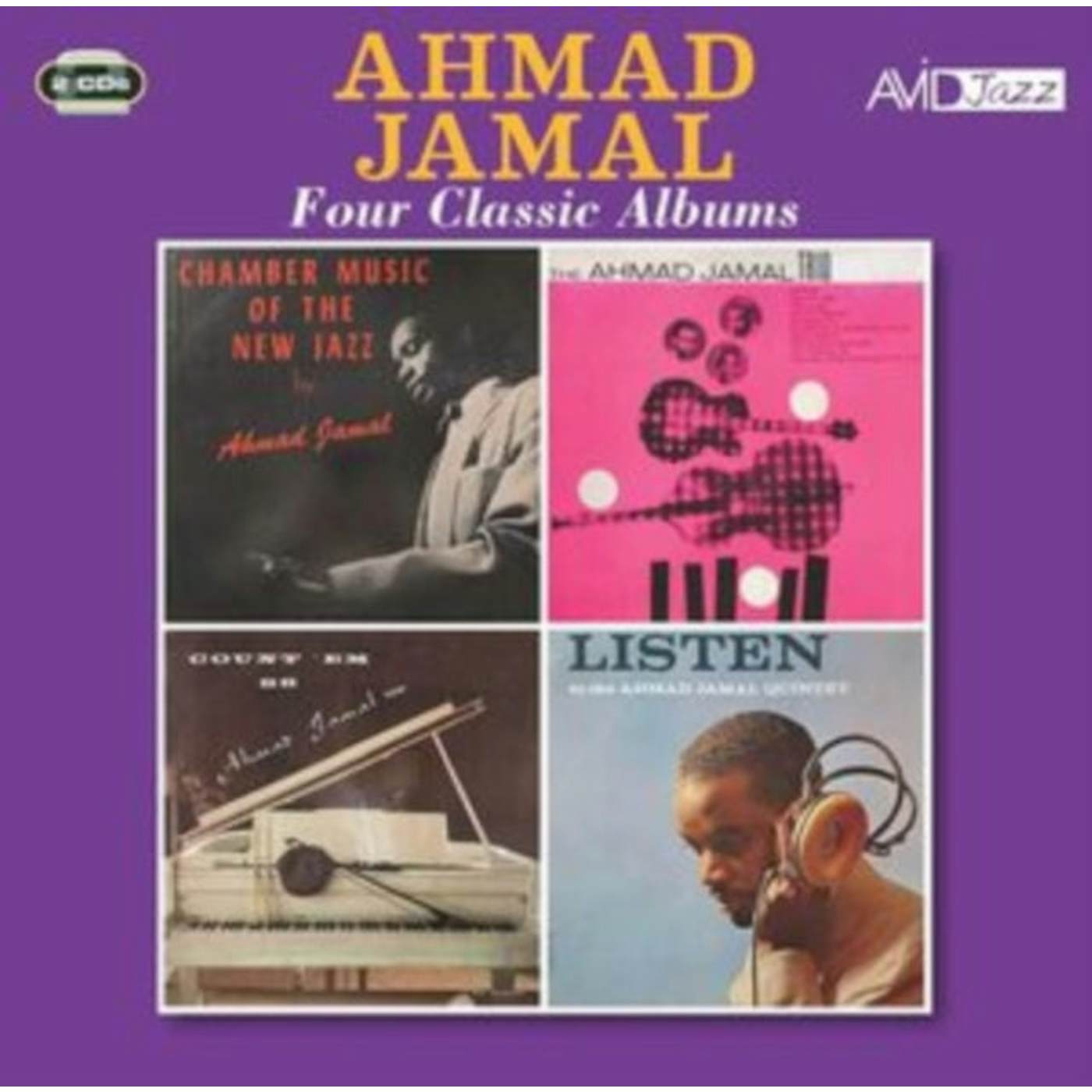 Ahmad Jamal CD - Four Classic Albums (Chamber Music Of The New Jazz / Ahmad Jamal Trio / Count 'Em 88 / Listen To The Ahmad Jamal Quintet)