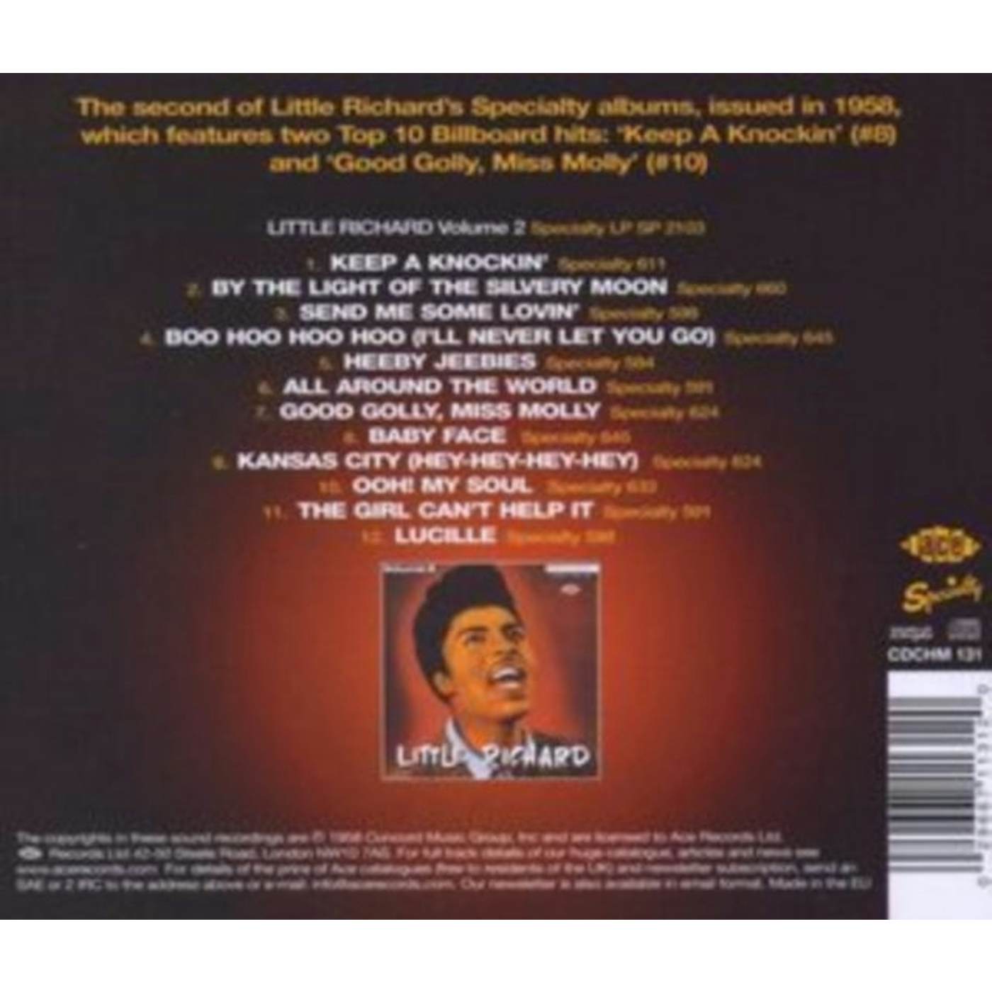 Little Richard CD - Little Richard - Vol 2