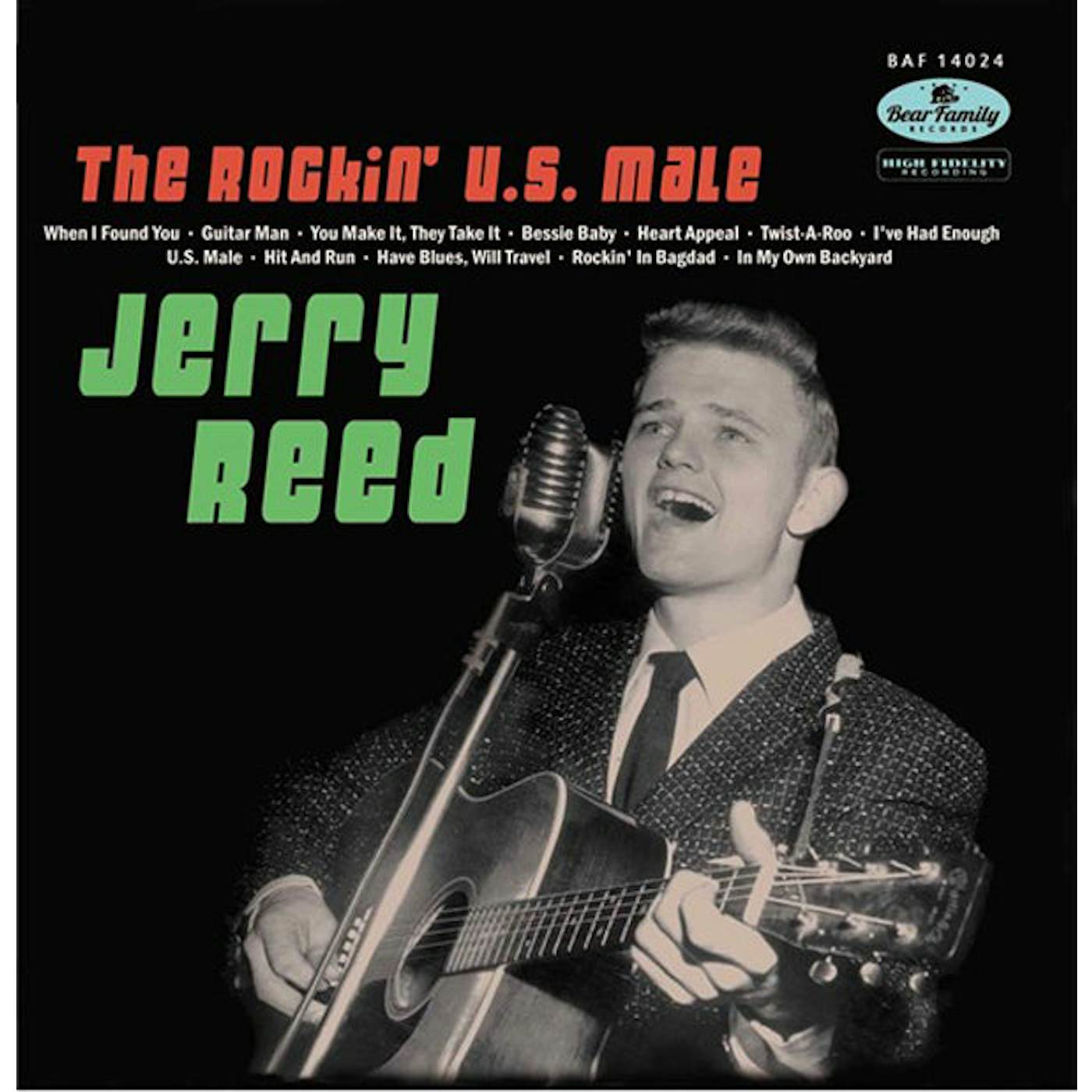Jerry Reed LP - The Rockin' U.S. Male (10"+Cd)