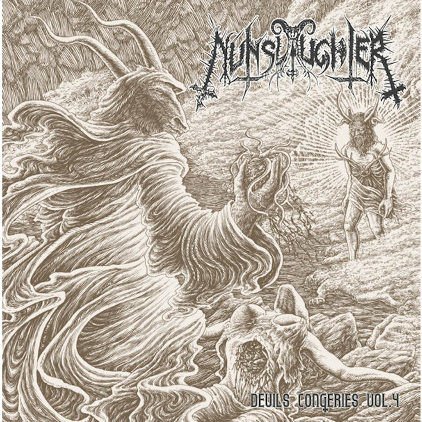 Nunslaughter LP - Devil€™s Congeries Vol. 4 (2lp Brown & Clear Cloudy Vinyl)