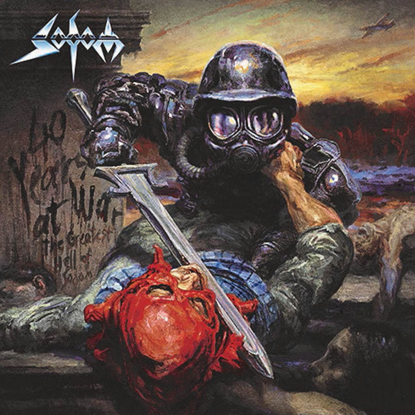 Sodom LP - 40 Years At War THE GREATEST HELL OF SODOM (2LP CRYSTAL/BLACK) (Vinyl)