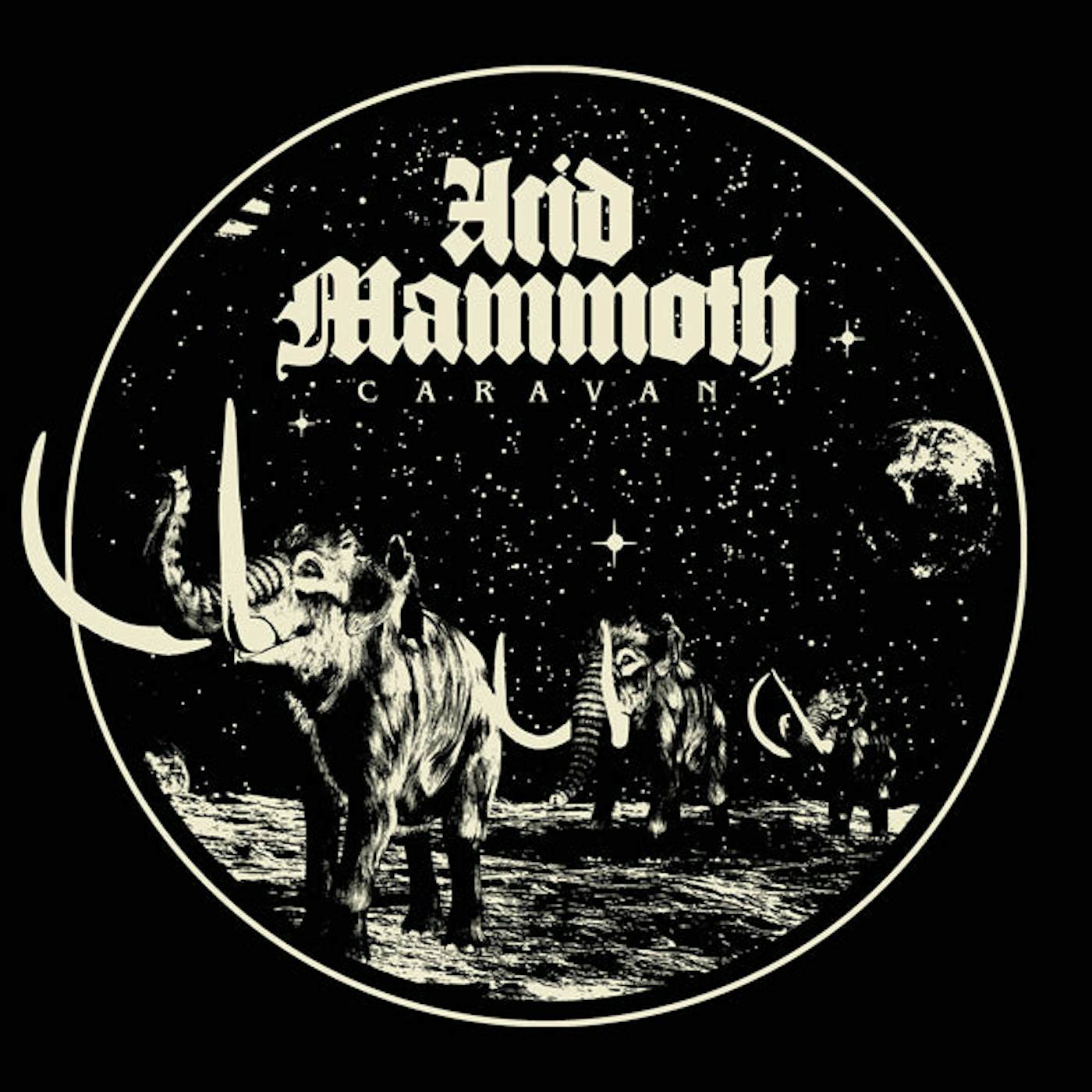Acid Mammoth LP - Caravan (Black/Neon Green Vinyl)