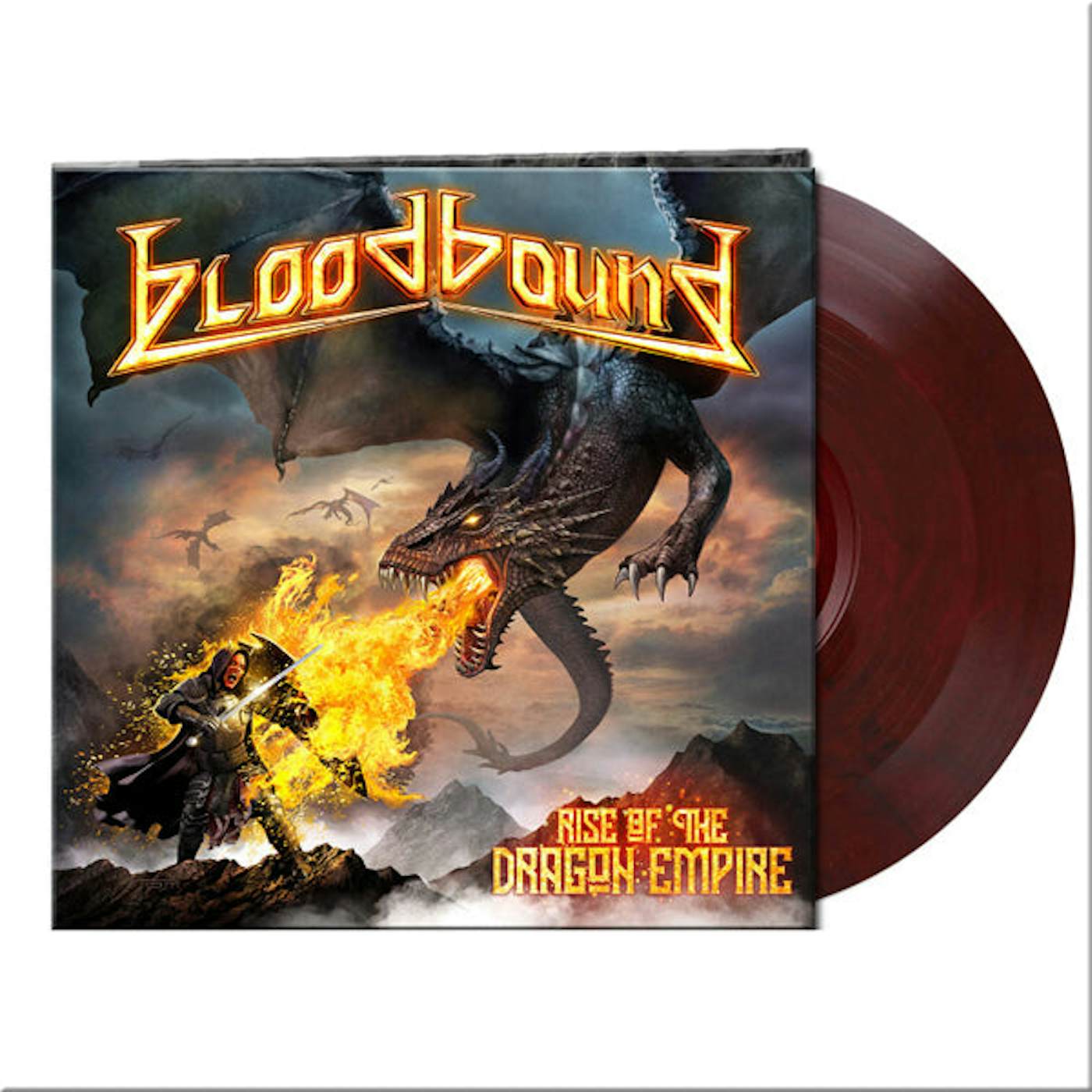 Bloodbound LP - Rise Of The Dragon Empire (Clear Red/ Black Marbled Vinyl)