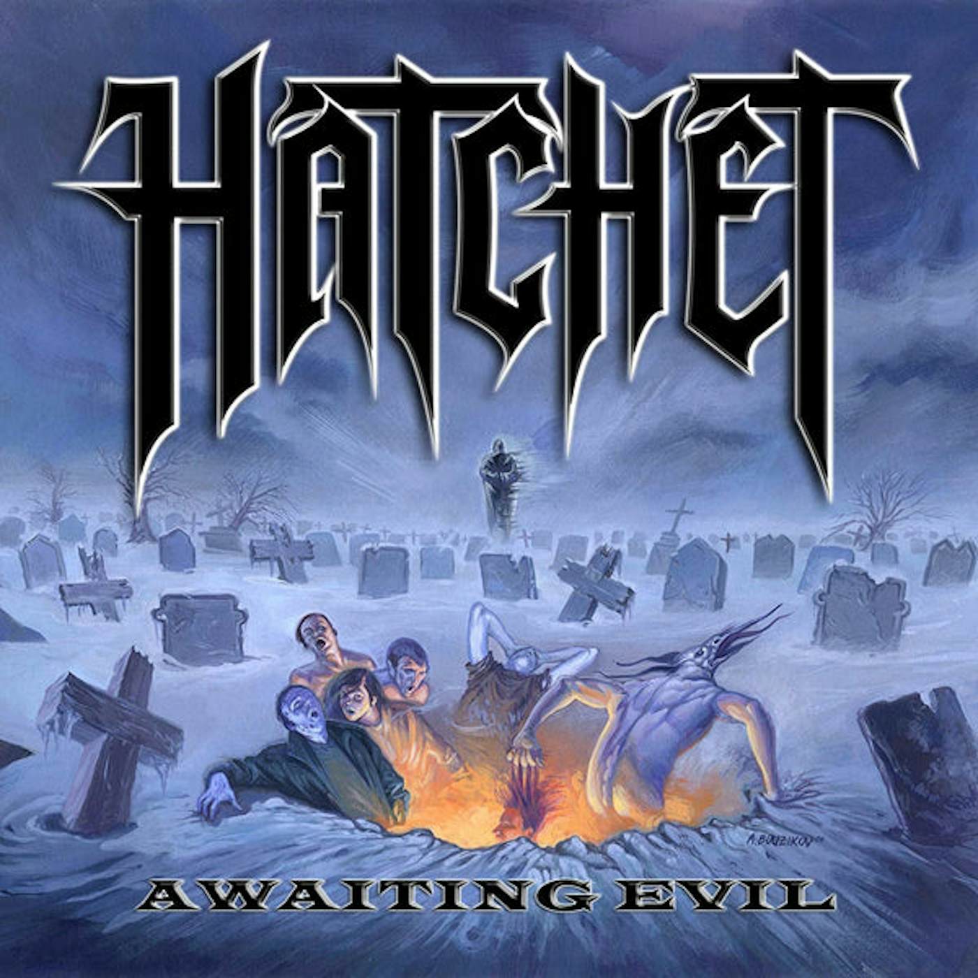 Hatchet LP - Awaiting Evil (Blue Vinyl)