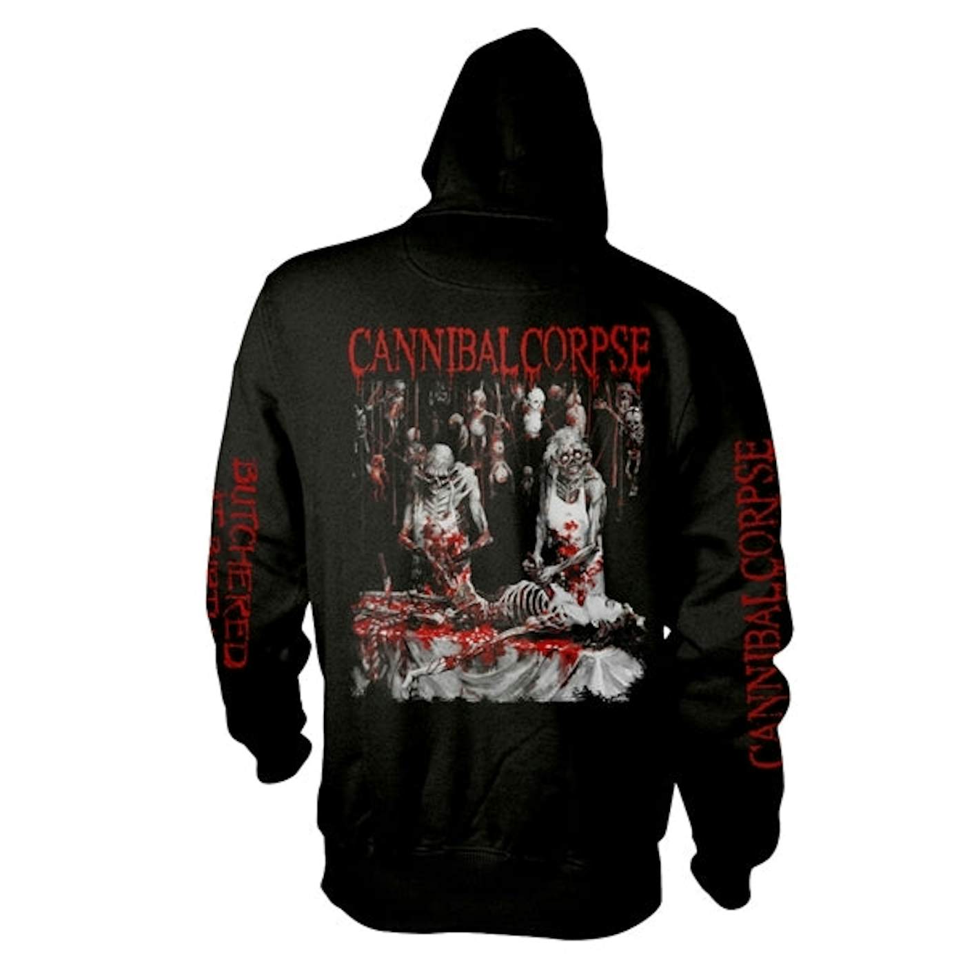 Cannibal Corpse Zip Hoodie - Butchered At Birth